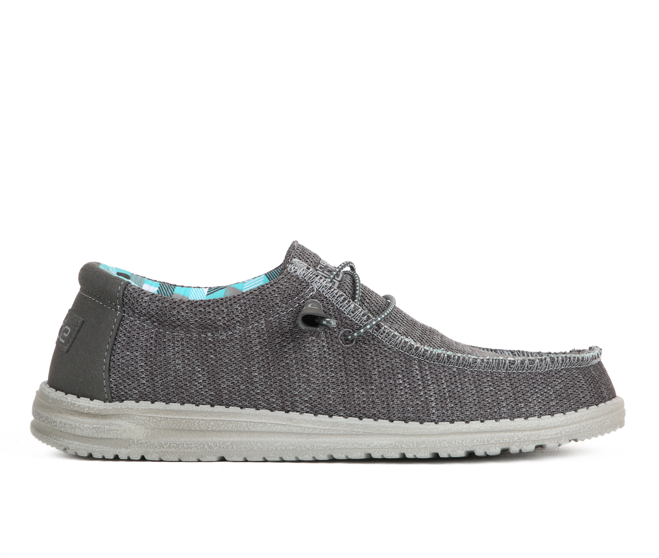 Men's HEYDUDE Wally Sox Casual Shoes - Charcoal