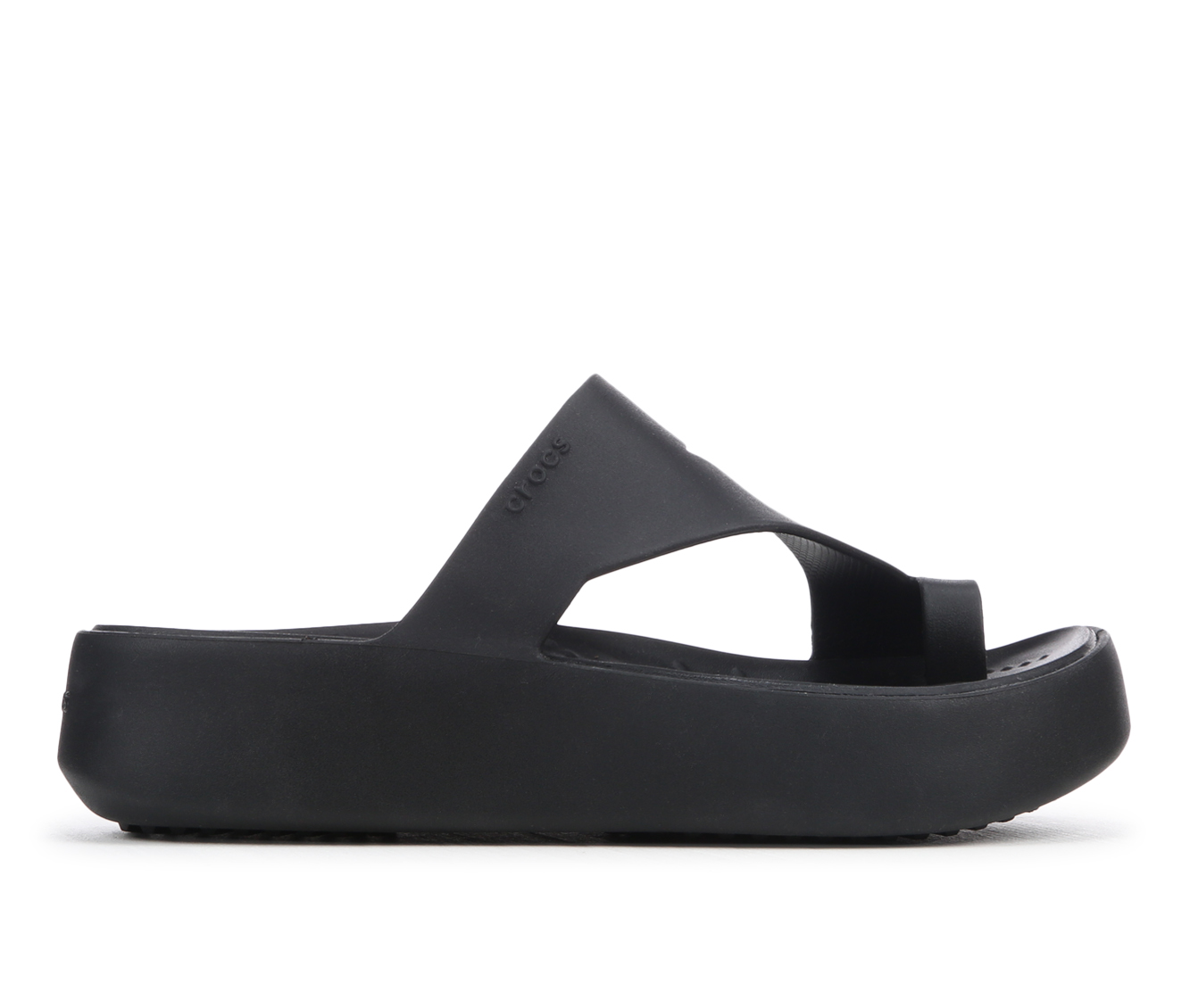 Women's Crocs Getaway Platform Toe Loop - Black