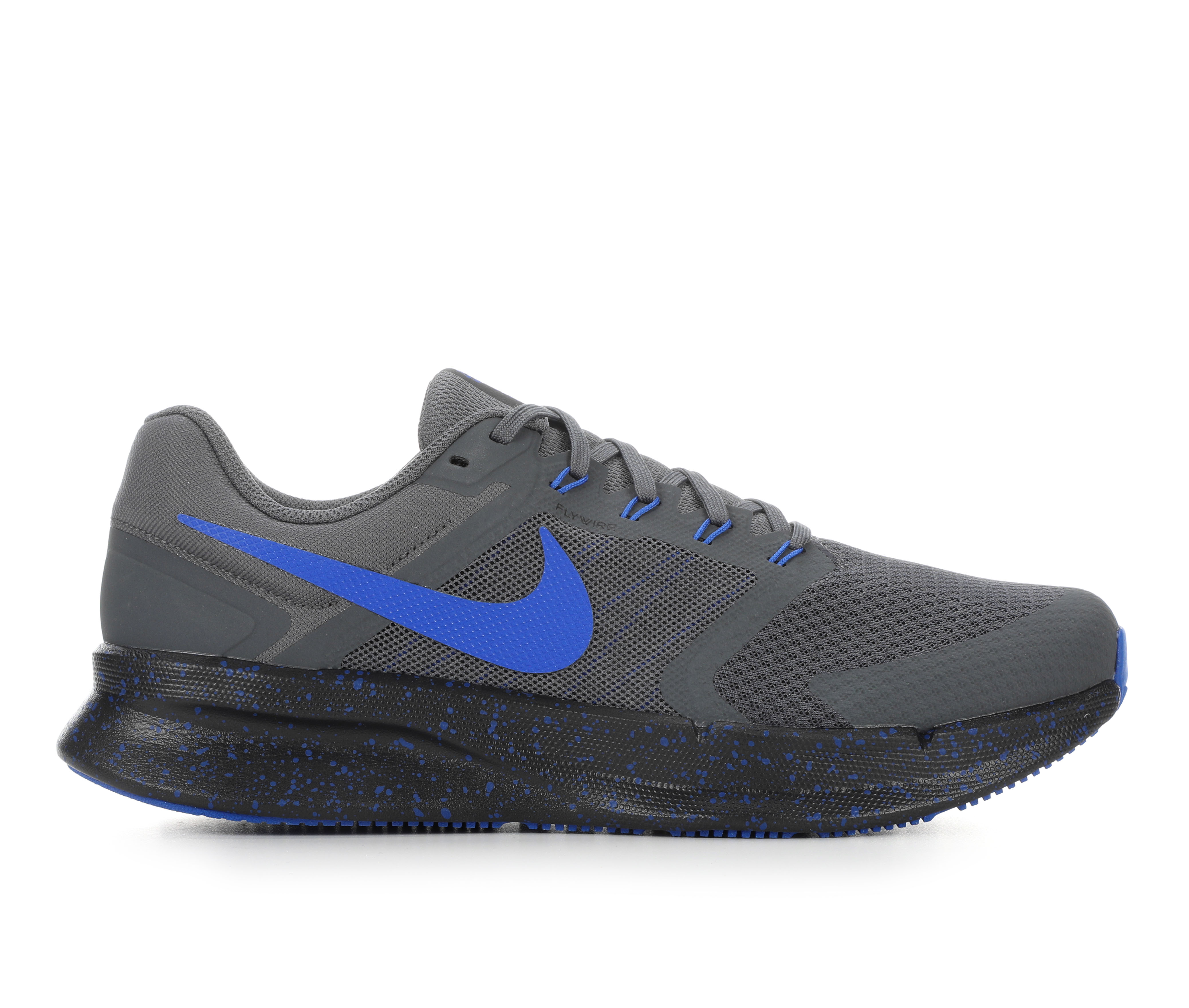 Men's Nike Run Swift 3 Running Shoes - Grey/Royal Blue