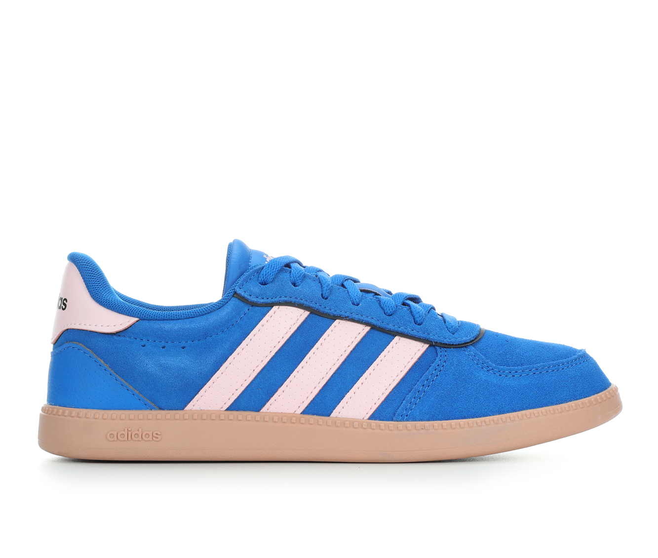 Women's Adidas Breaknet Suede Sneakers - Royal Blue/Pink