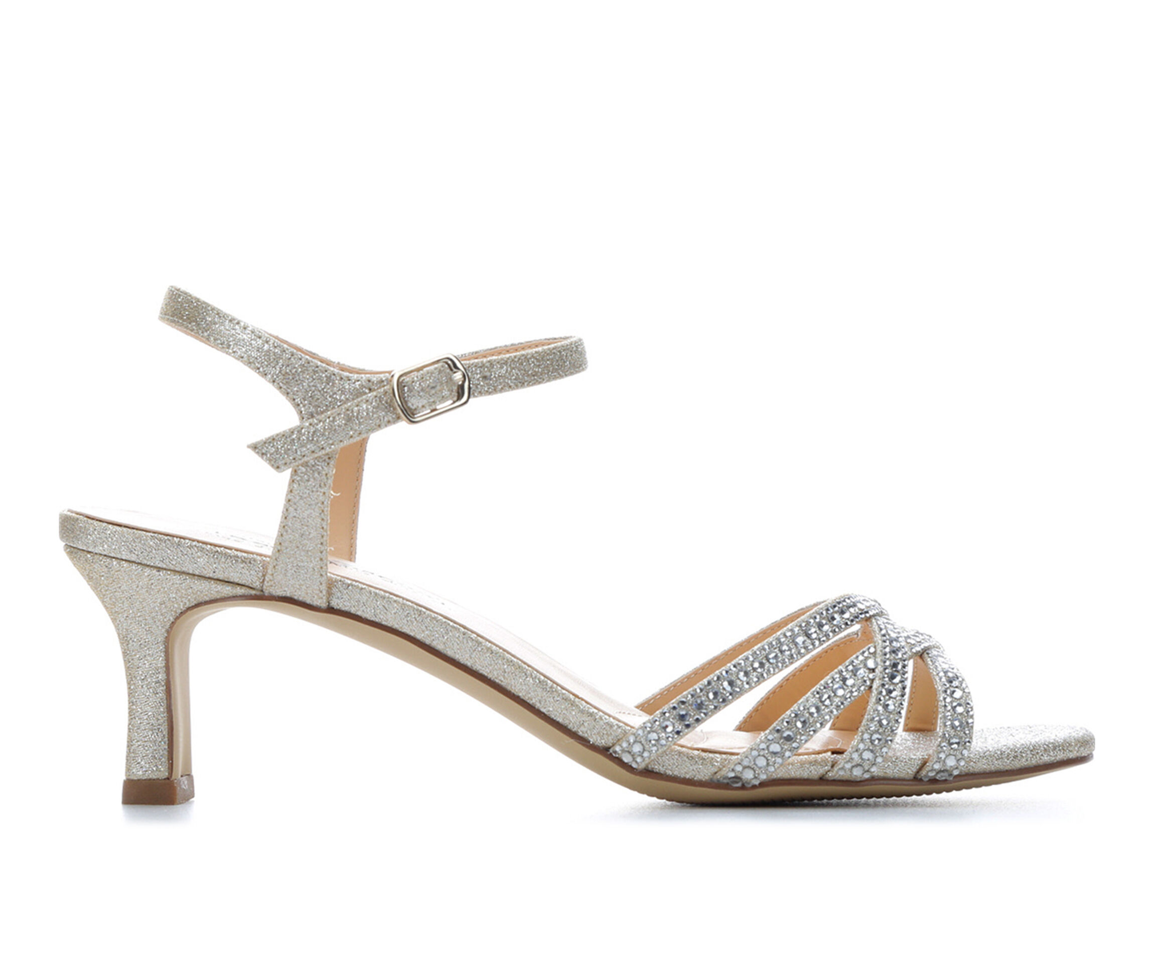 Women's American Glamour BadgleyM Vera Special Occasion Shoes - Lt Gold