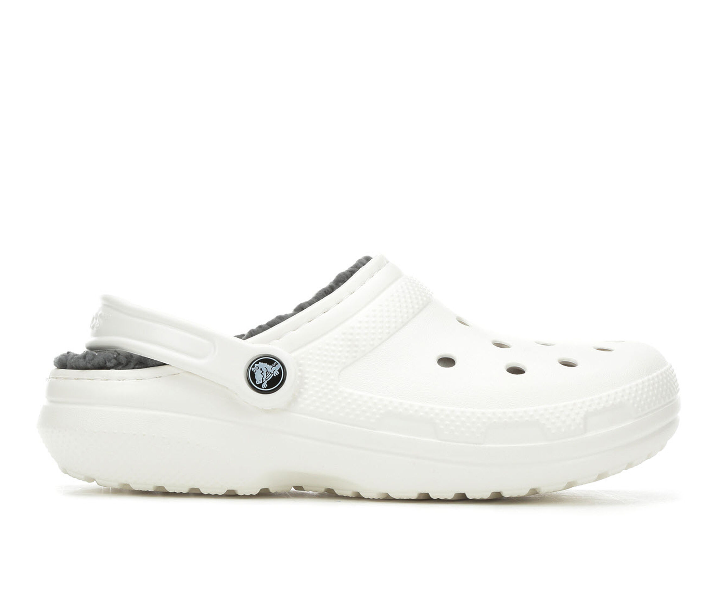 white crocs with lining