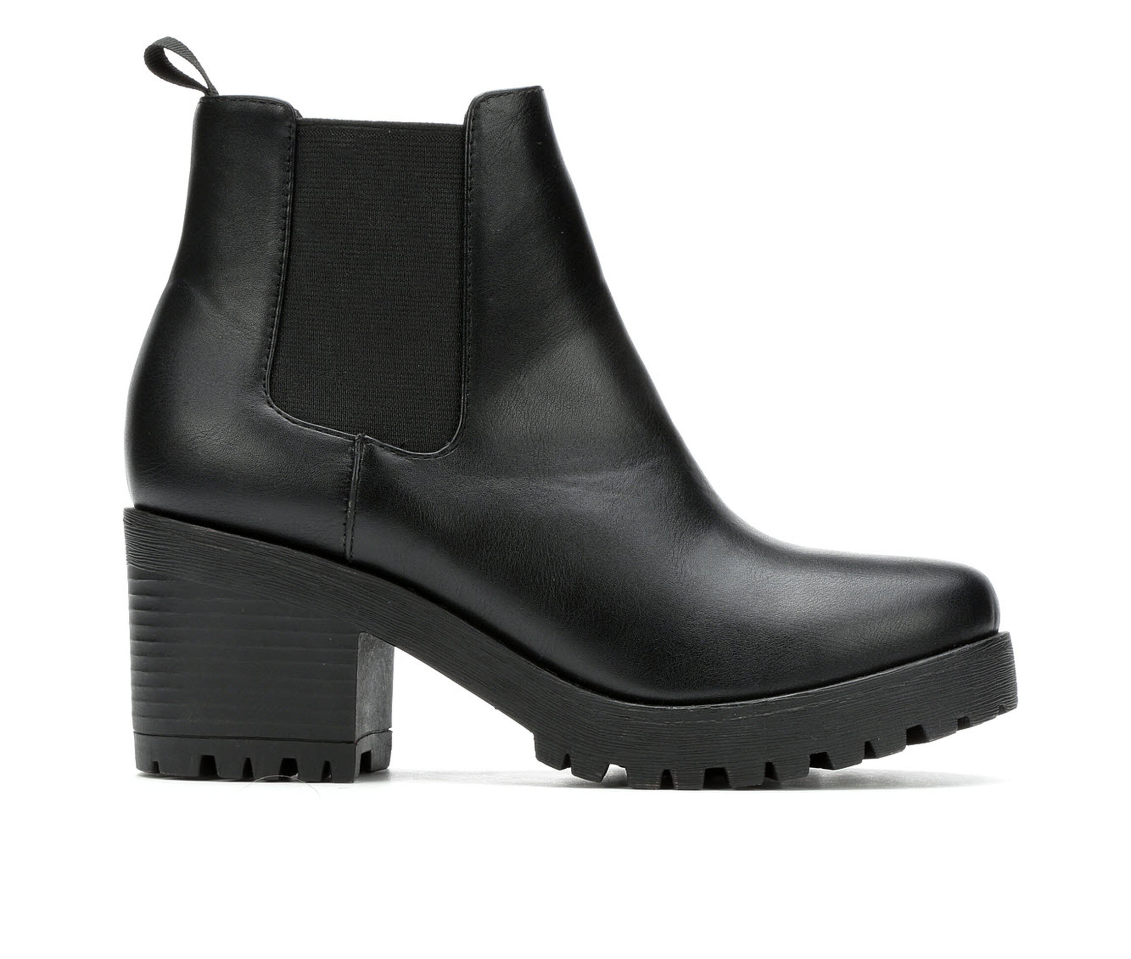 womens black chelsea booties