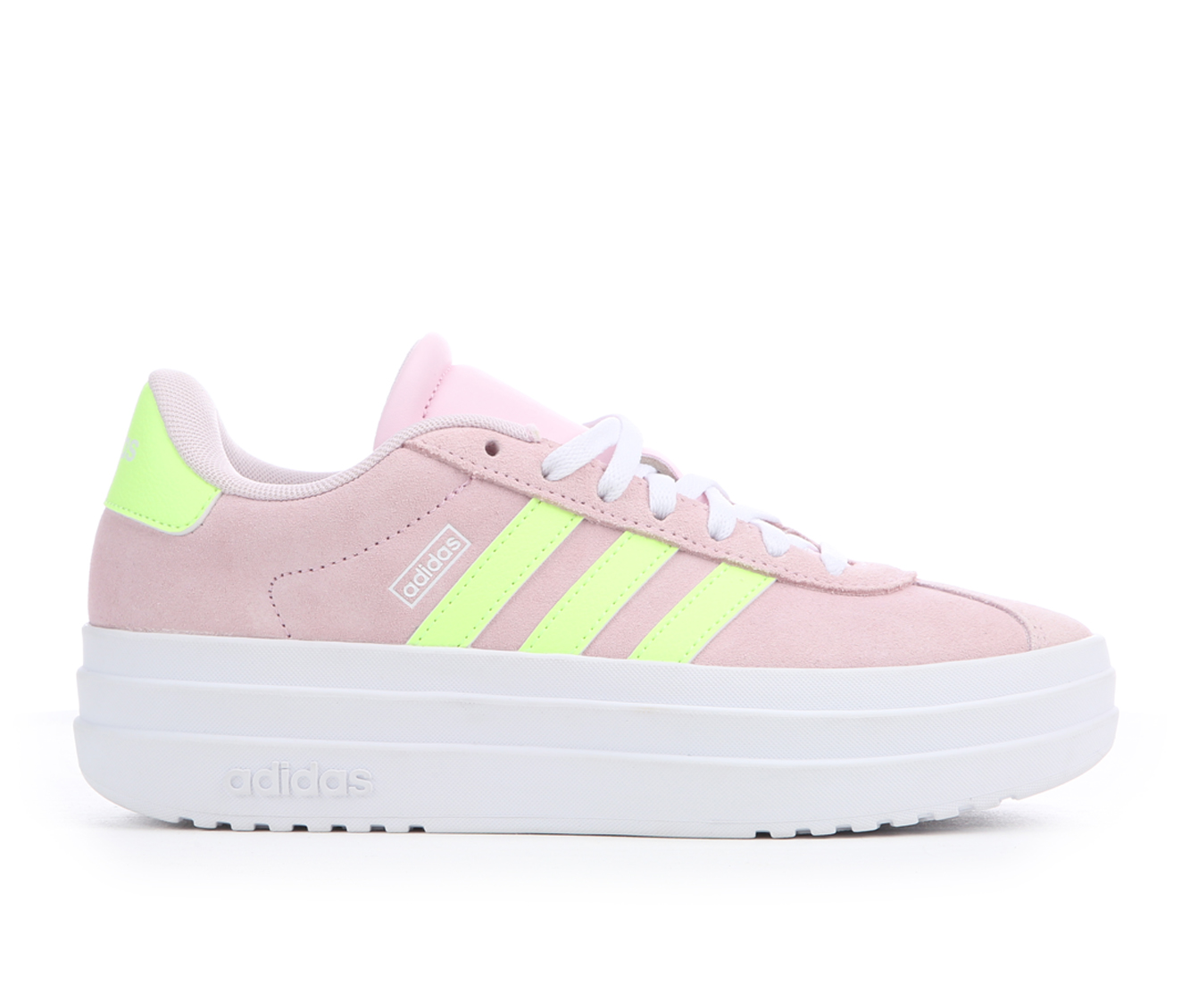 Girls' Adidas Big Kids VL Court Bold Platform Sneakers - Pink/Ylw/Wht