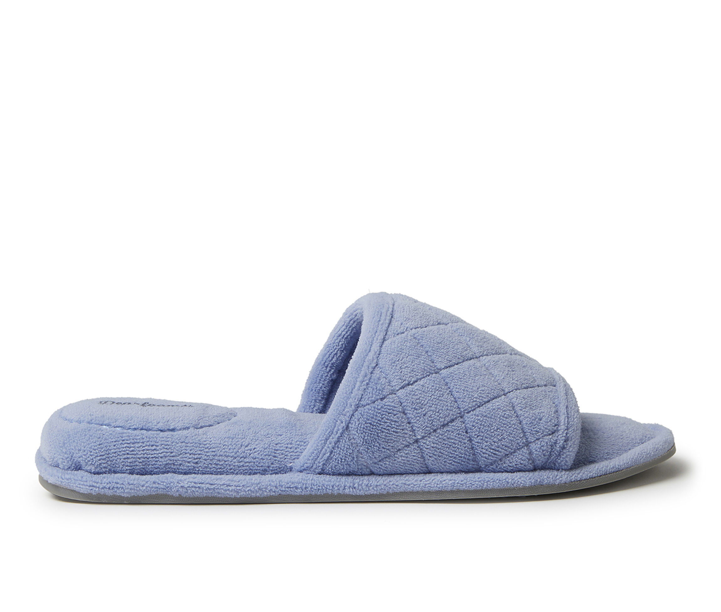 women's beatrice microfiber terry slide with quilted vamp slipper