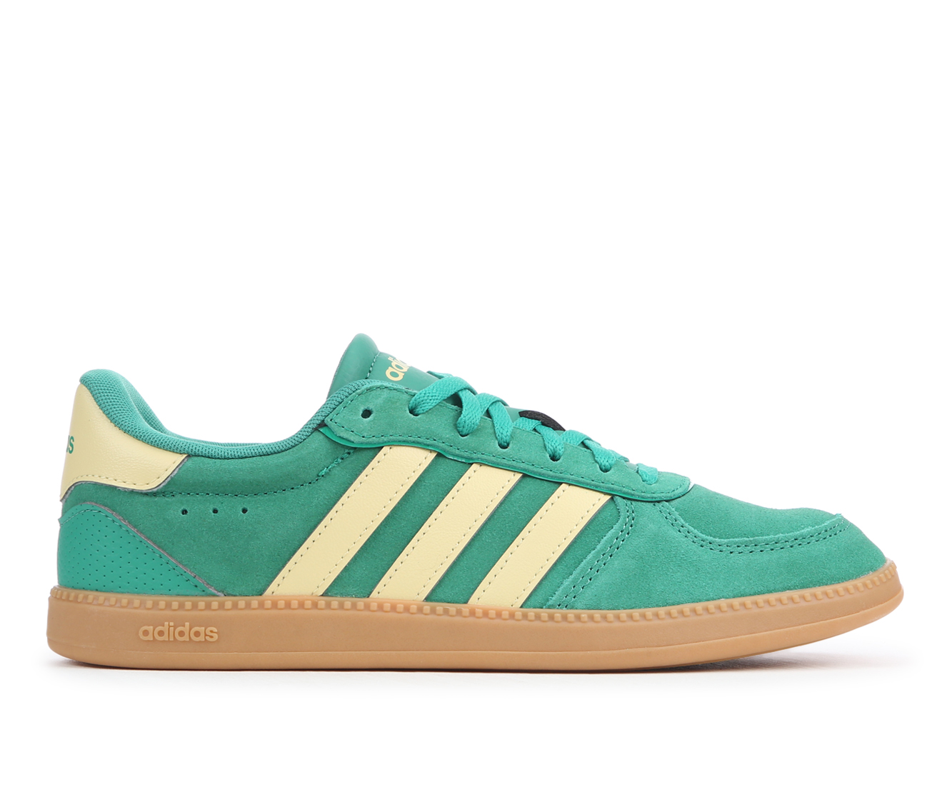 Women's Adidas Breaknet Sleek Flatform Sneakers - Green/Ylw/Gum