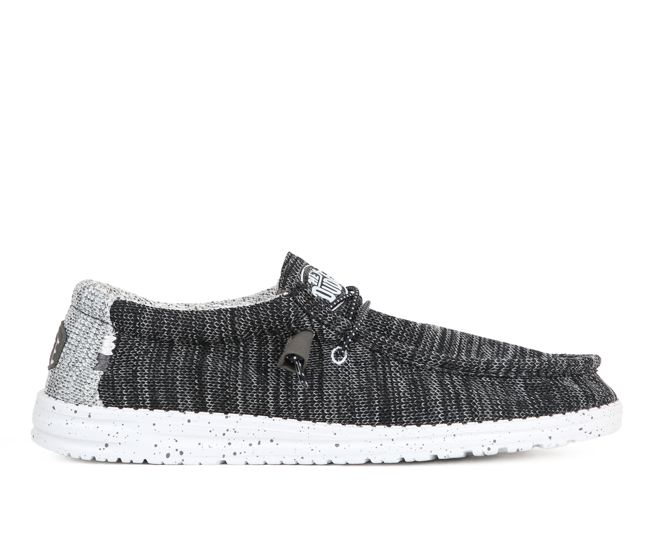 Men's HEYDUDE Wally Stretch Mix Casual Shoes - Meteorite