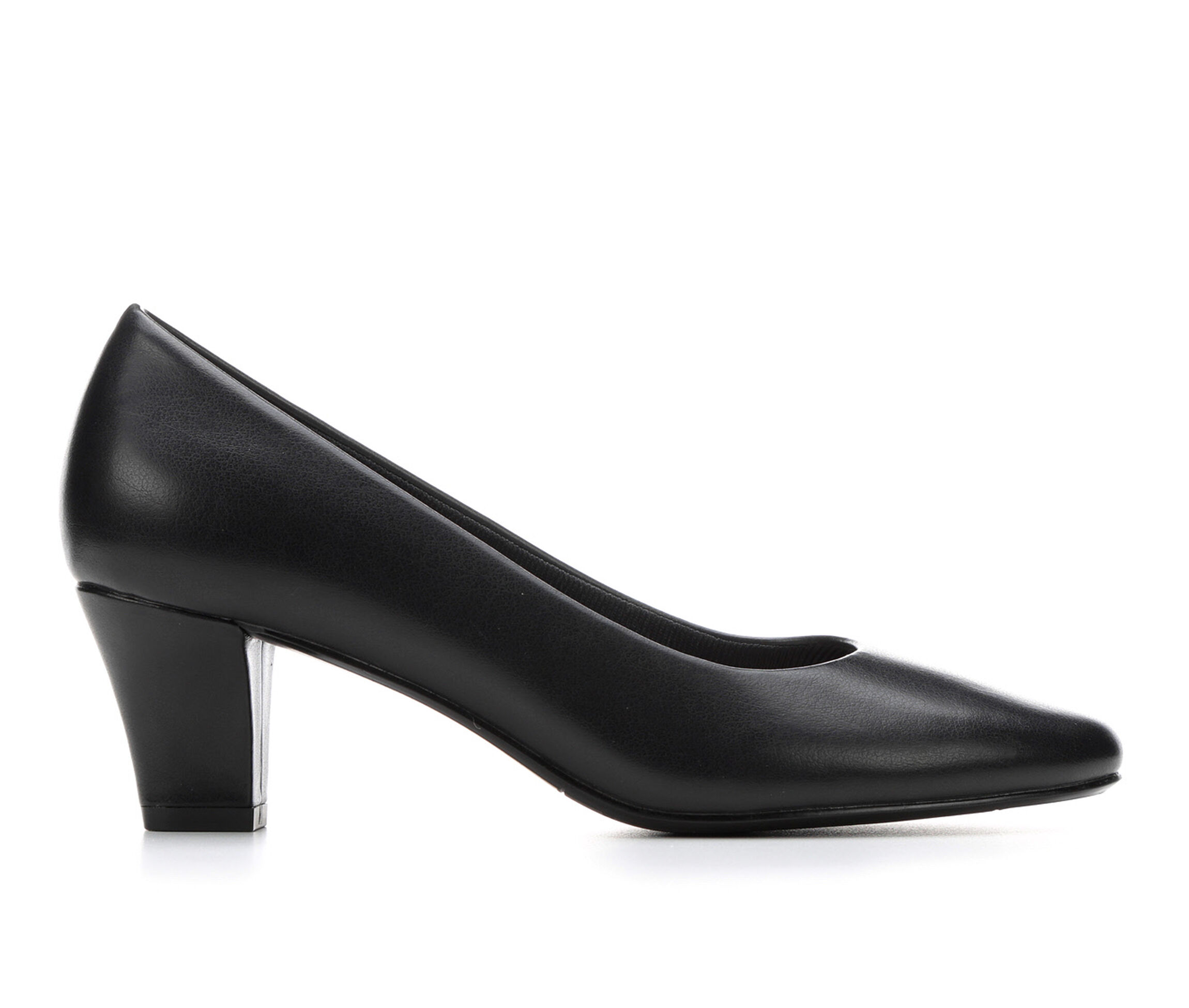Women's Easy Street Ballari Pumps - Black Smooth