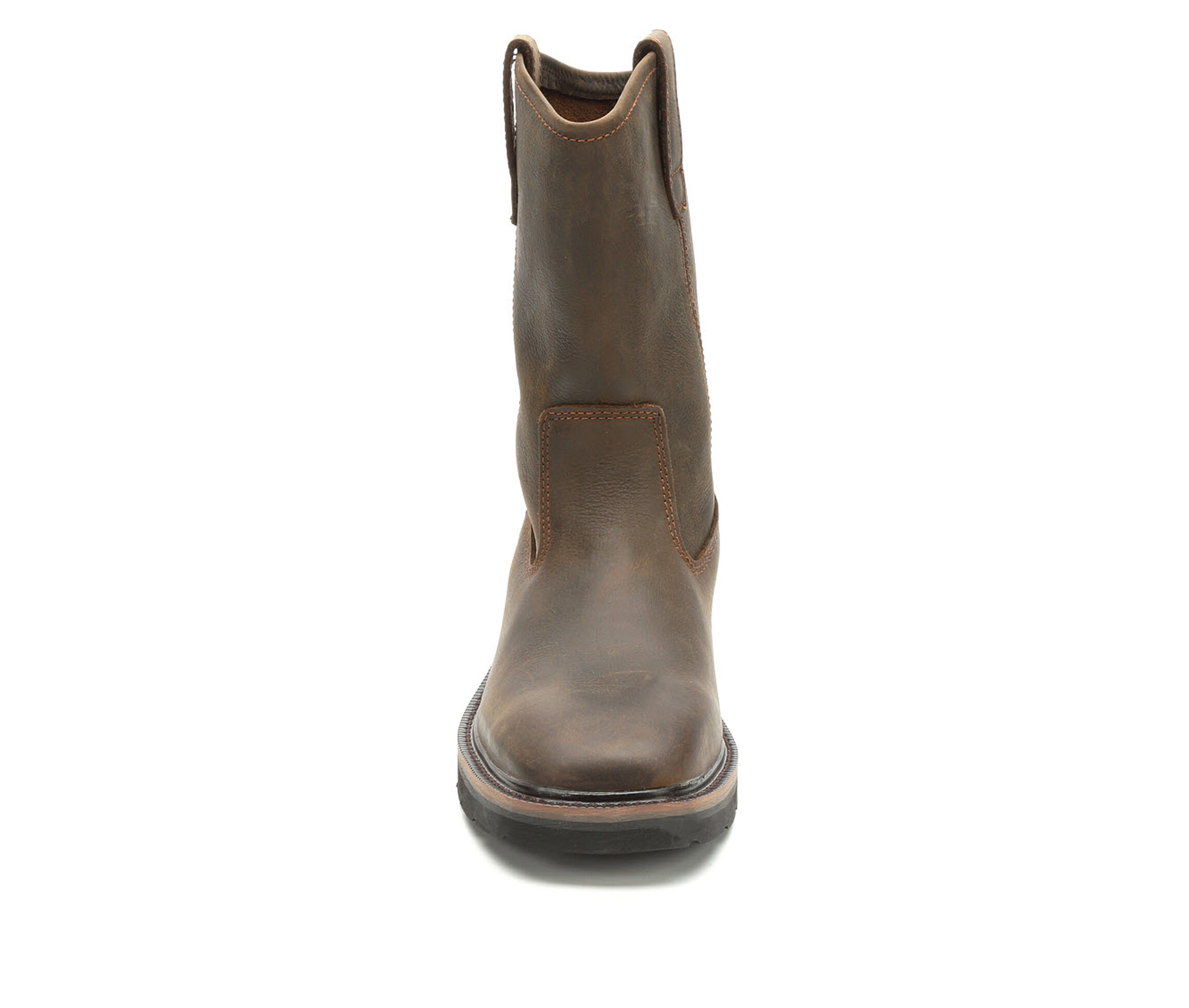 wolverine rancher square toe wellington work boots