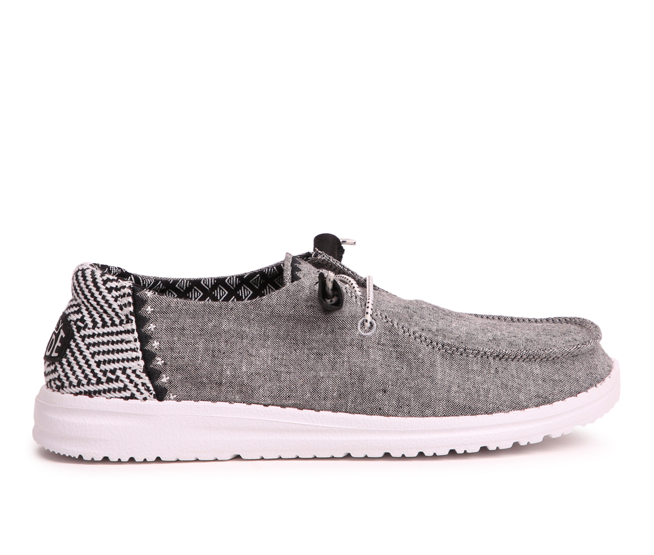 Women's HEYDUDE Wendy Chambray Casual Shoes - Onyx