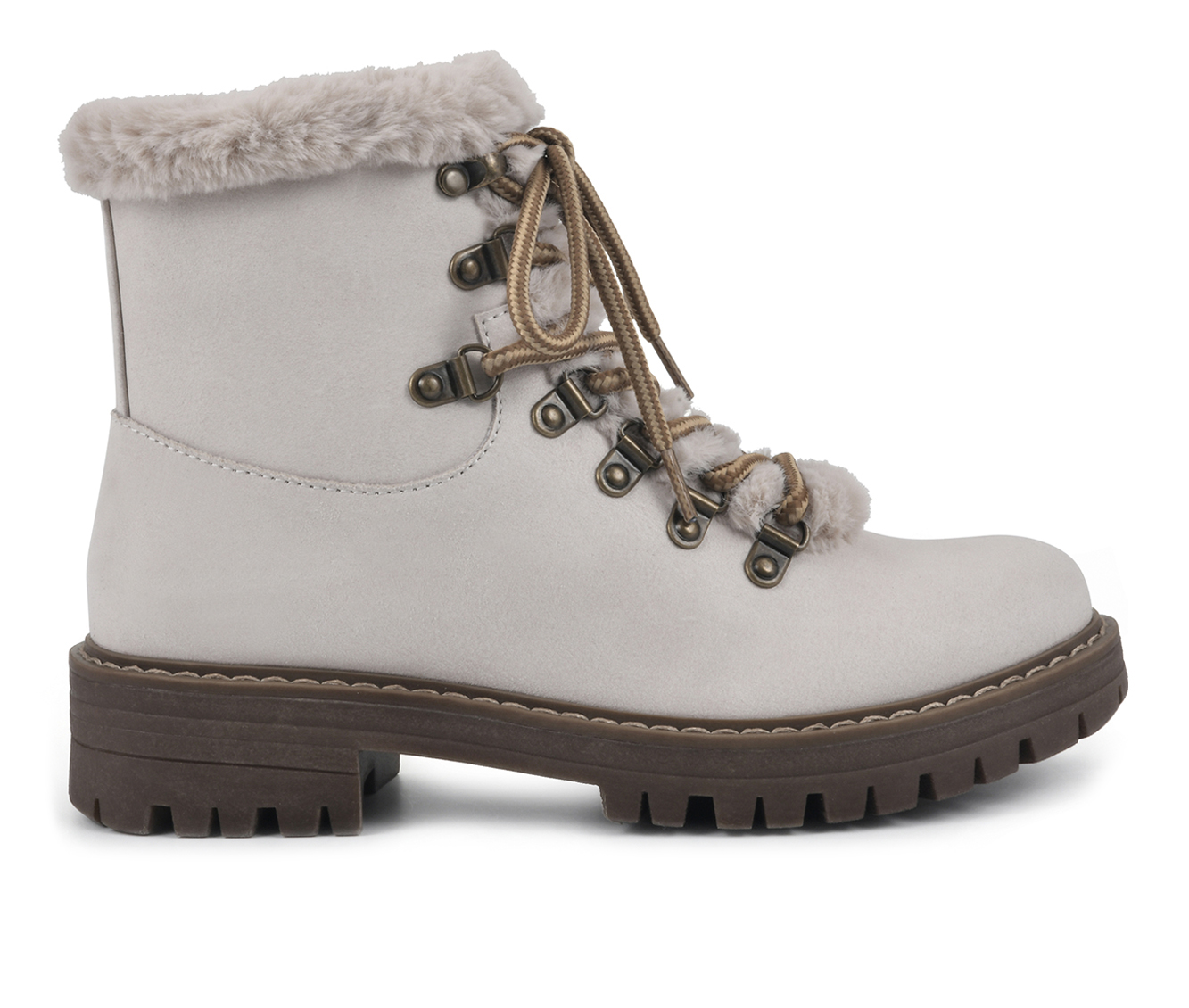 white winter booties