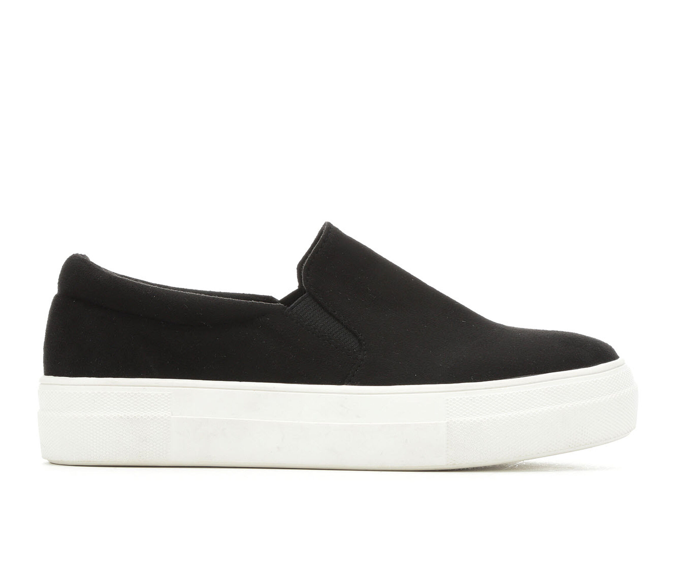 soda black slip ons