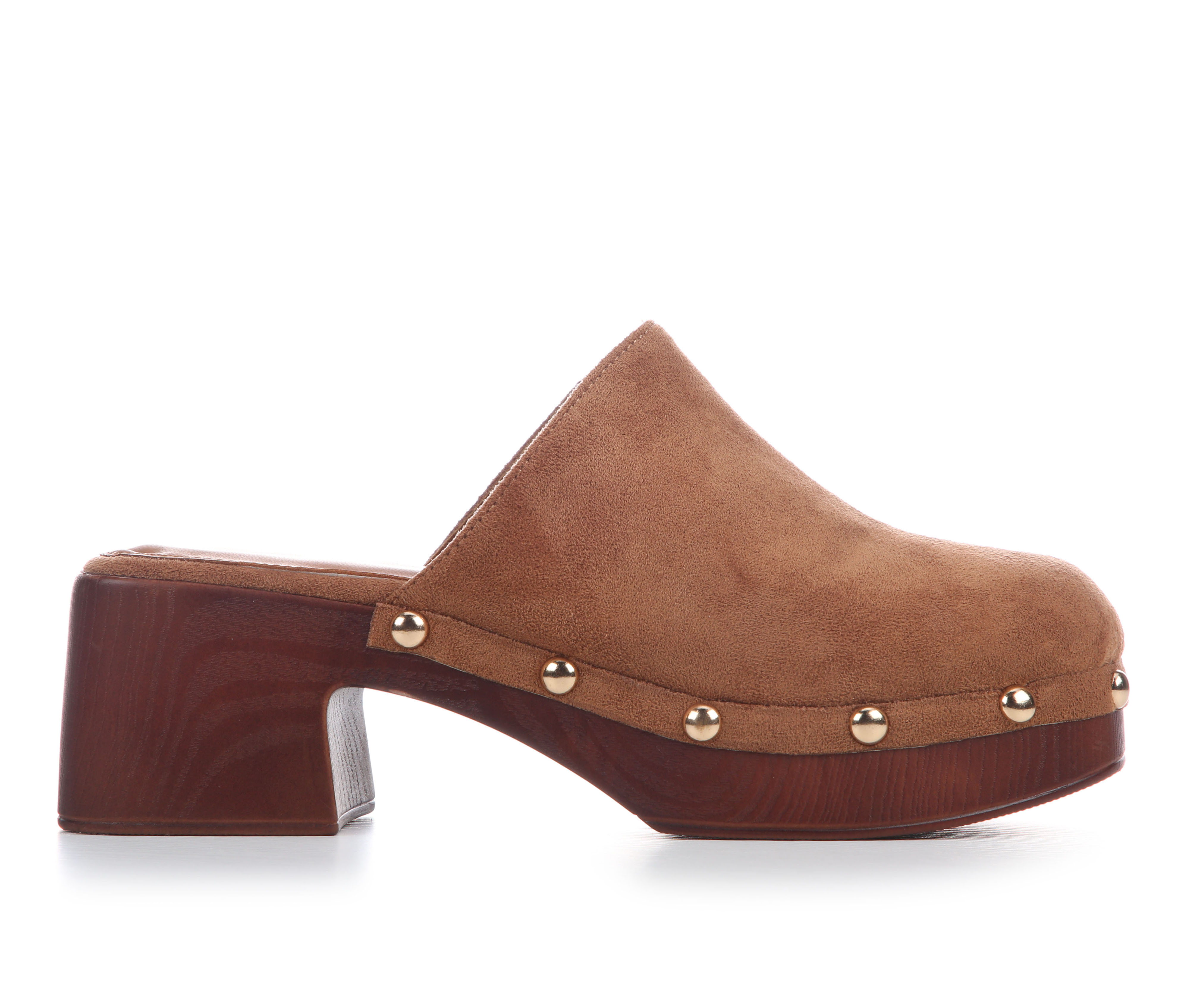 Women's Madden Girl Chipper Clogs - Cognac Fabric