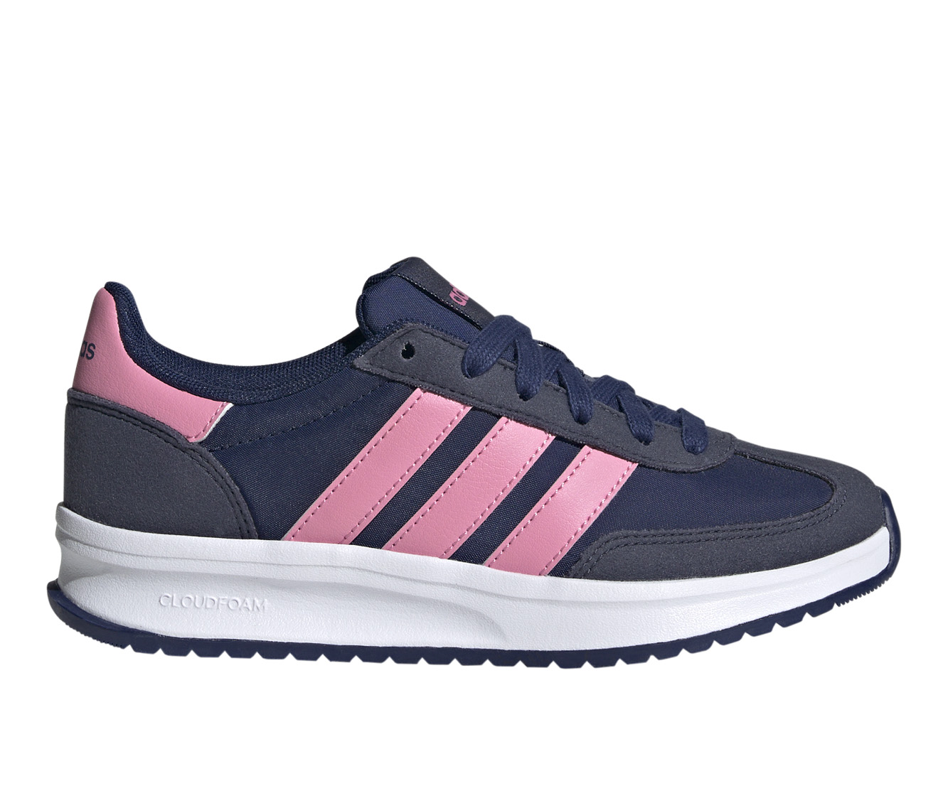 Girls' Adidas Big Kid Run 70's Sneakers - Navy/Pink/Shdw