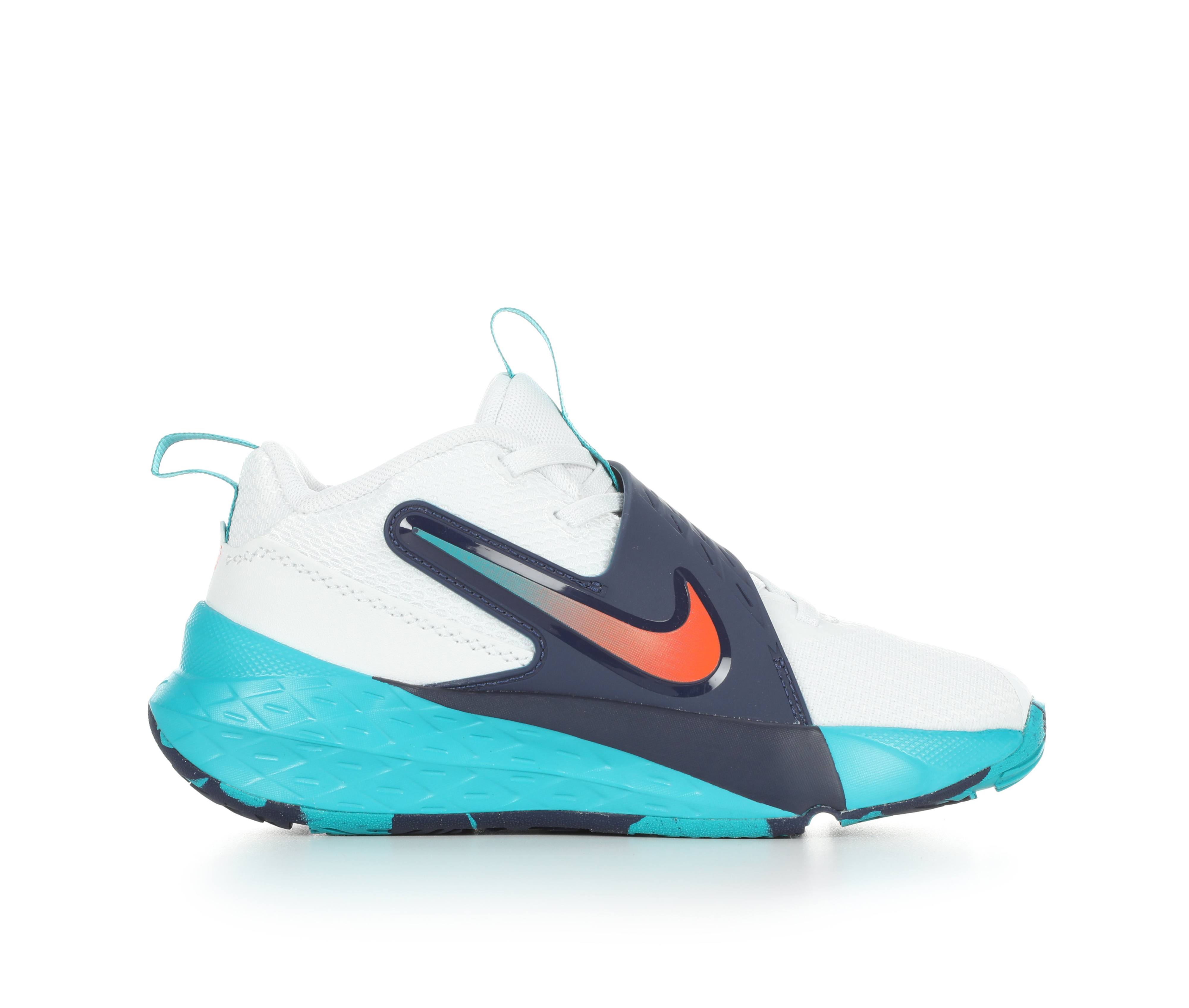 Boys' Nike Little Kid Team Hustle D12 Basketball Shoes - Summit Wht/Orng