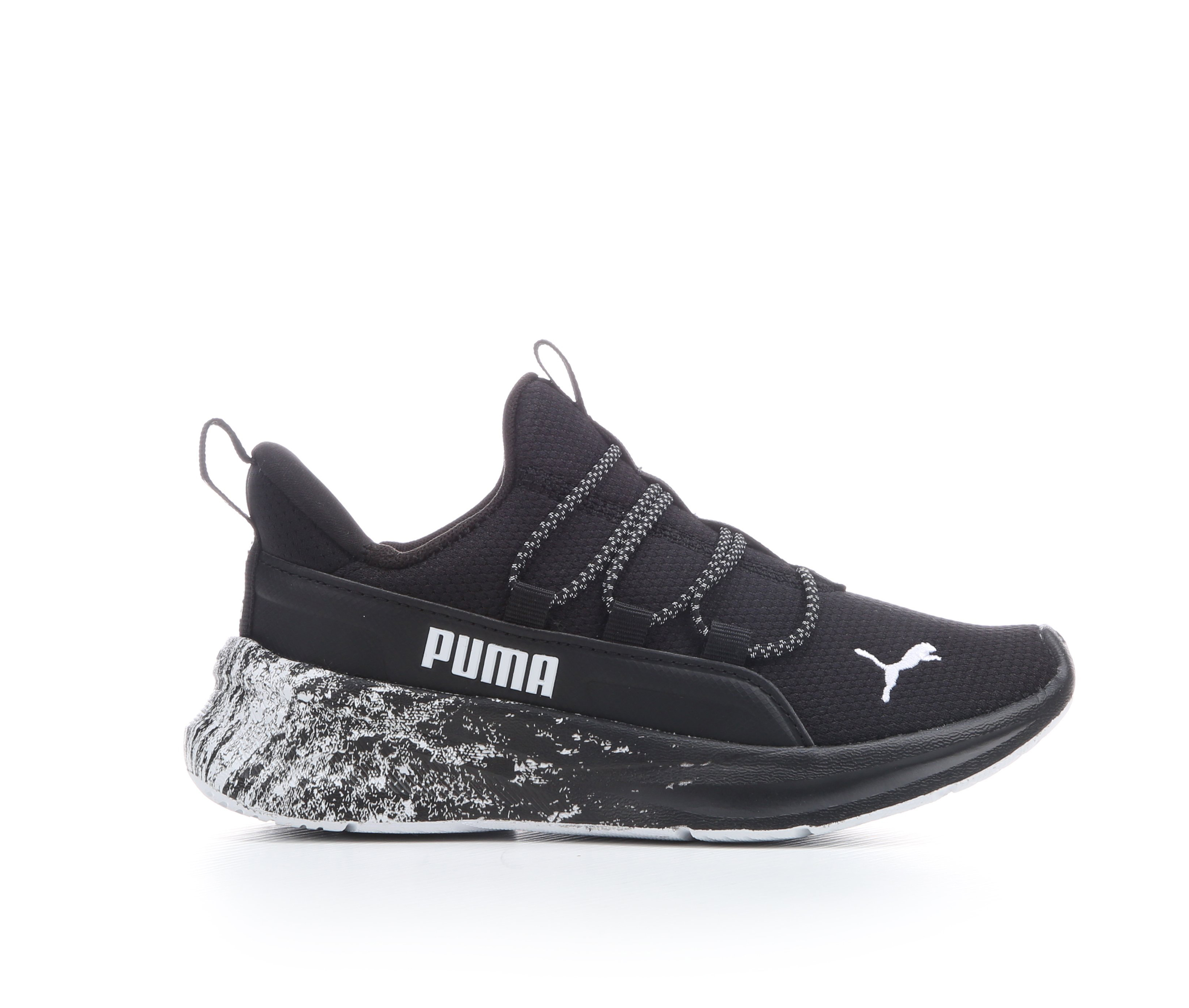 Boys' Puma Little Kid & Big Kid One4All 2.0 Running Shoes - Black/Black/Wht