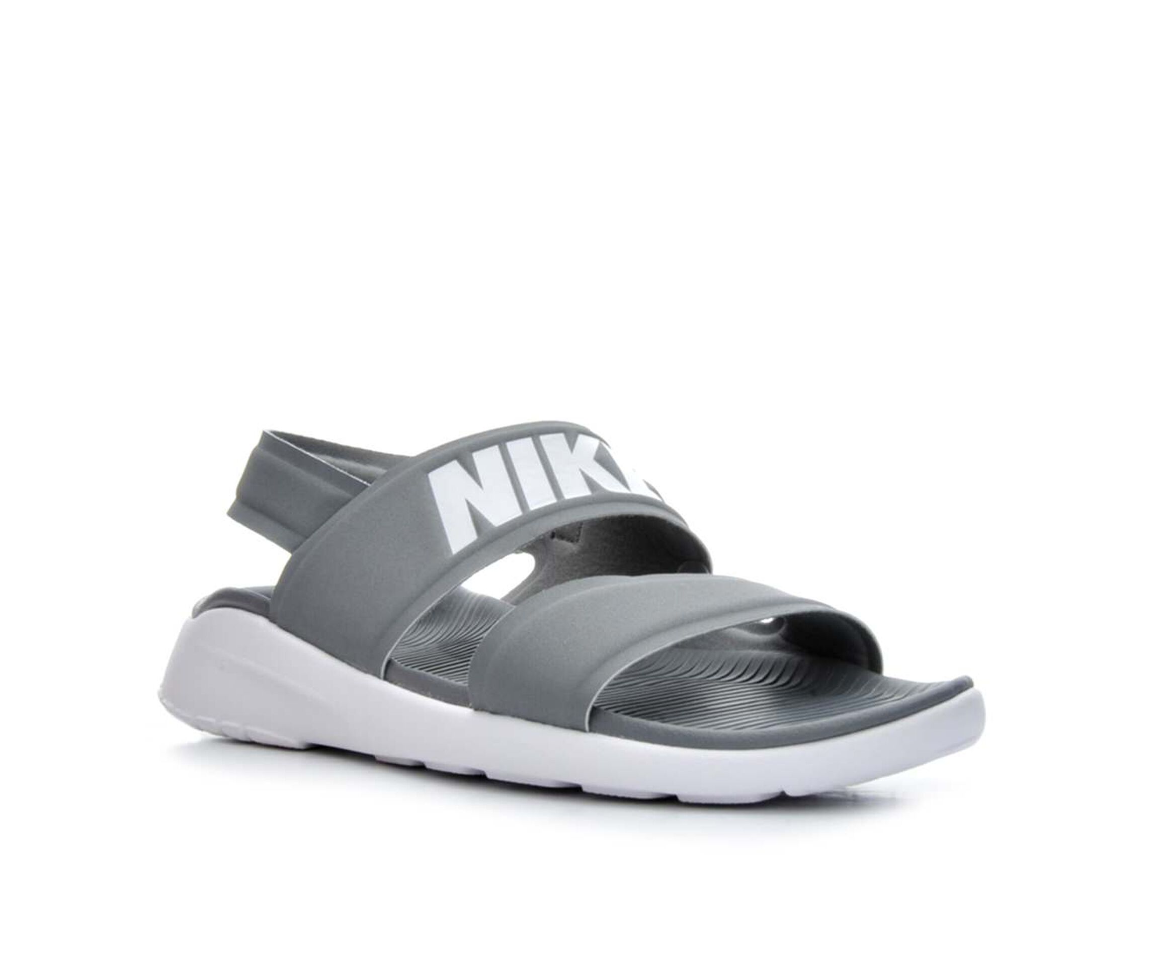 women's nike tanjun sandals grey