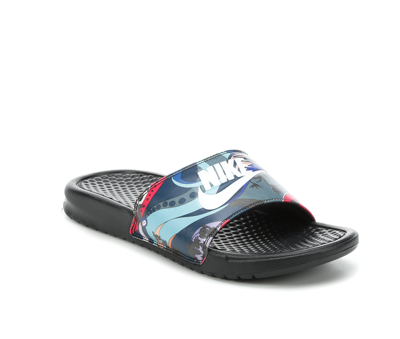 nike benassi print slides women's