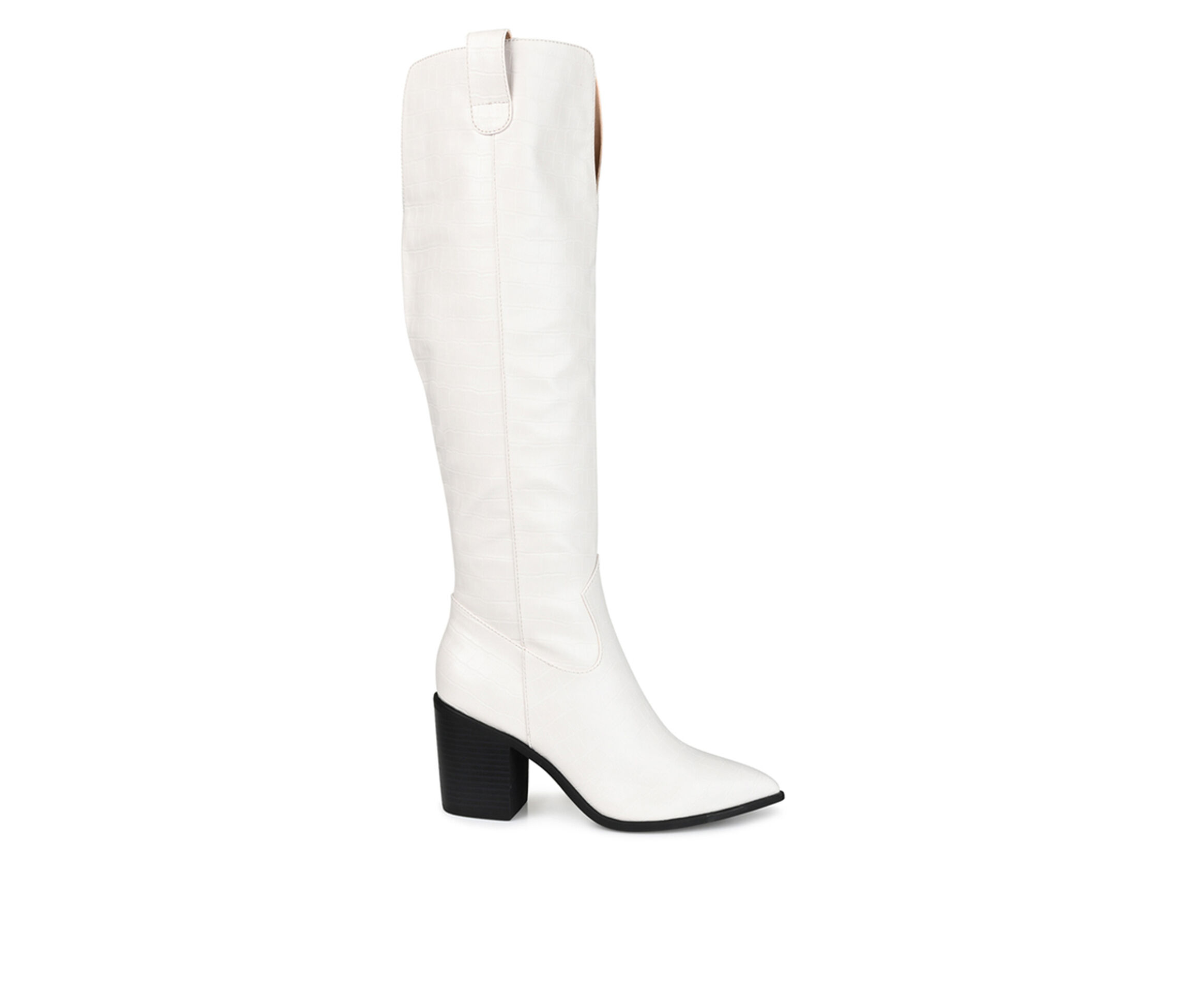 Women’s Journee Collection Therese Wide Calf Over-The-Knee Boot in Bone Size 6.5 Medium