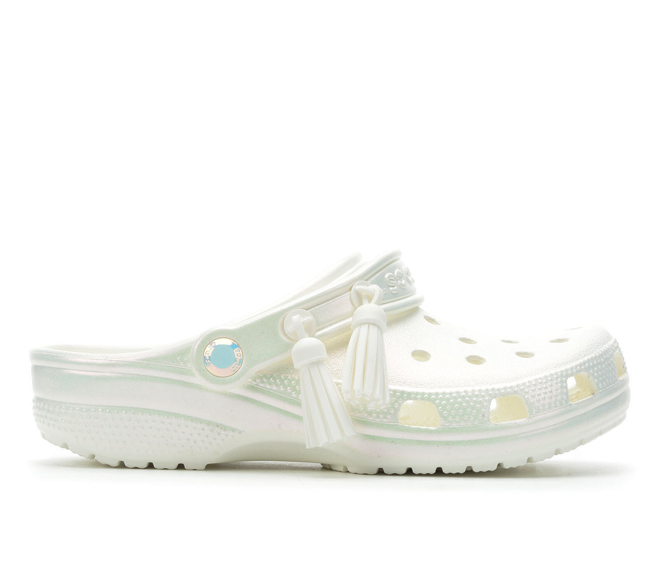 crocs iridescent