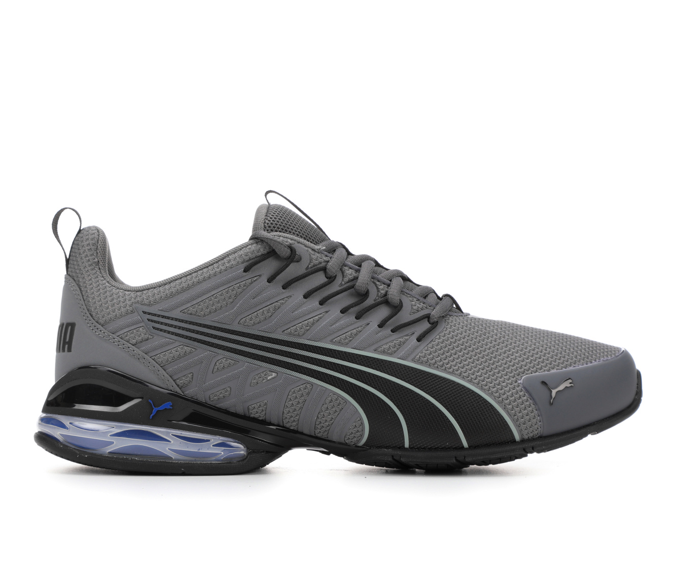 Men's Puma Voltaic Evo Sneakers - Gry/Blk/Blue