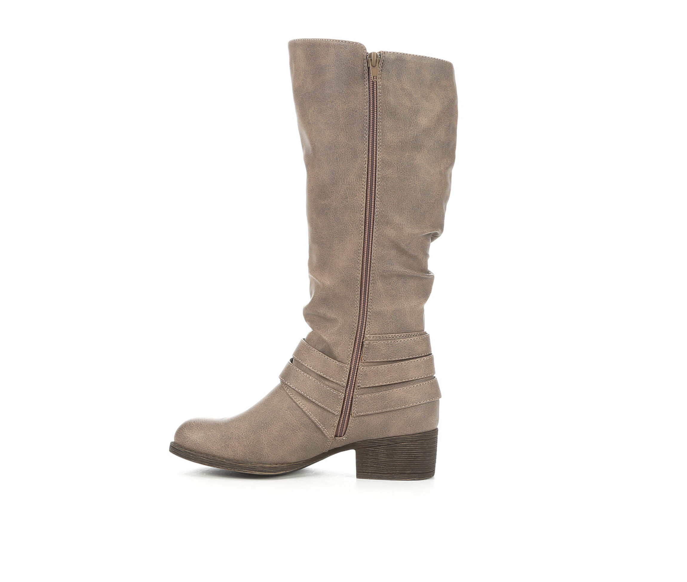 burgundy leather boots
