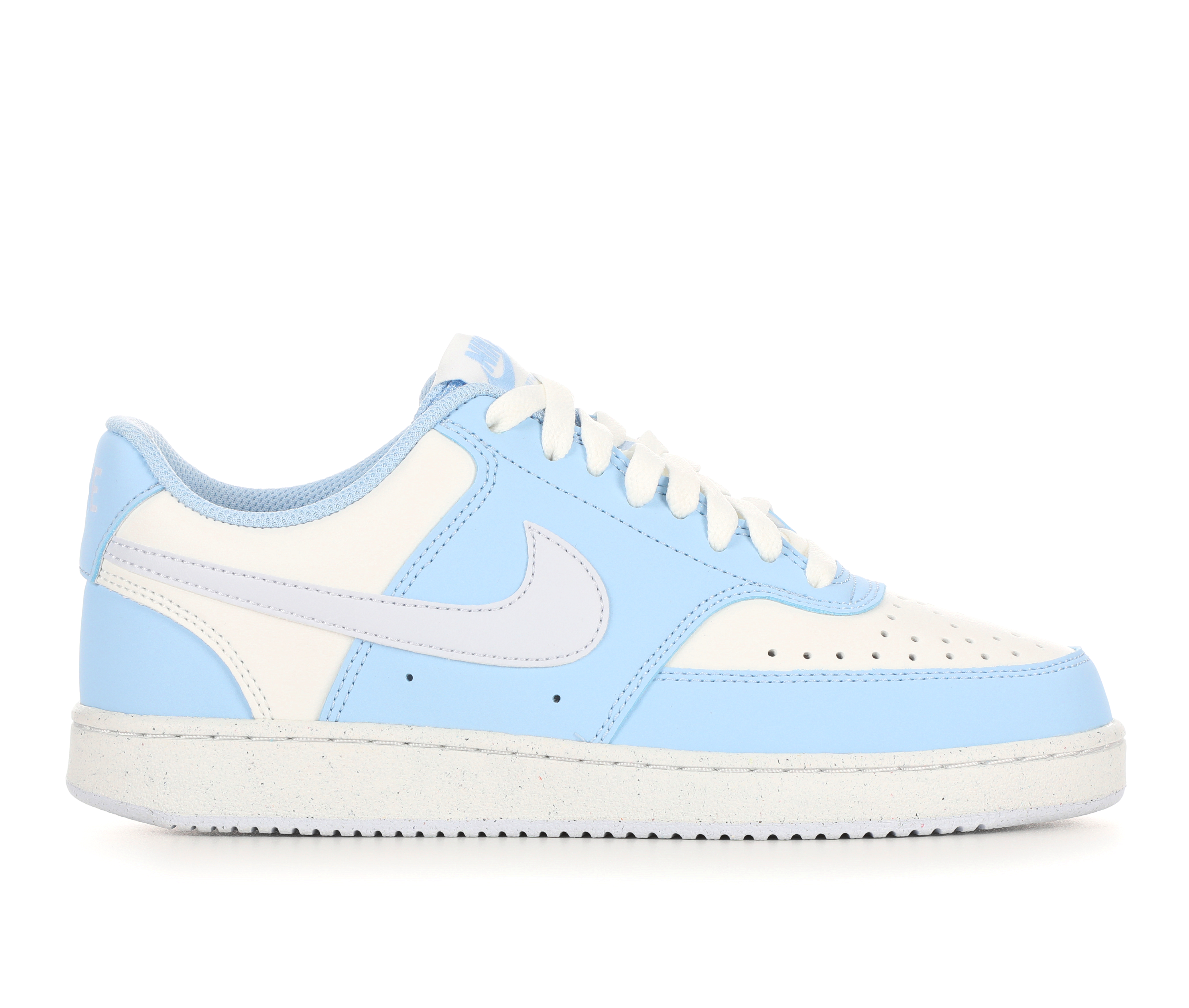 Women's Nike Court Vision Low Next Nature Sustainable Sneakers - Wht/Gry/Blue