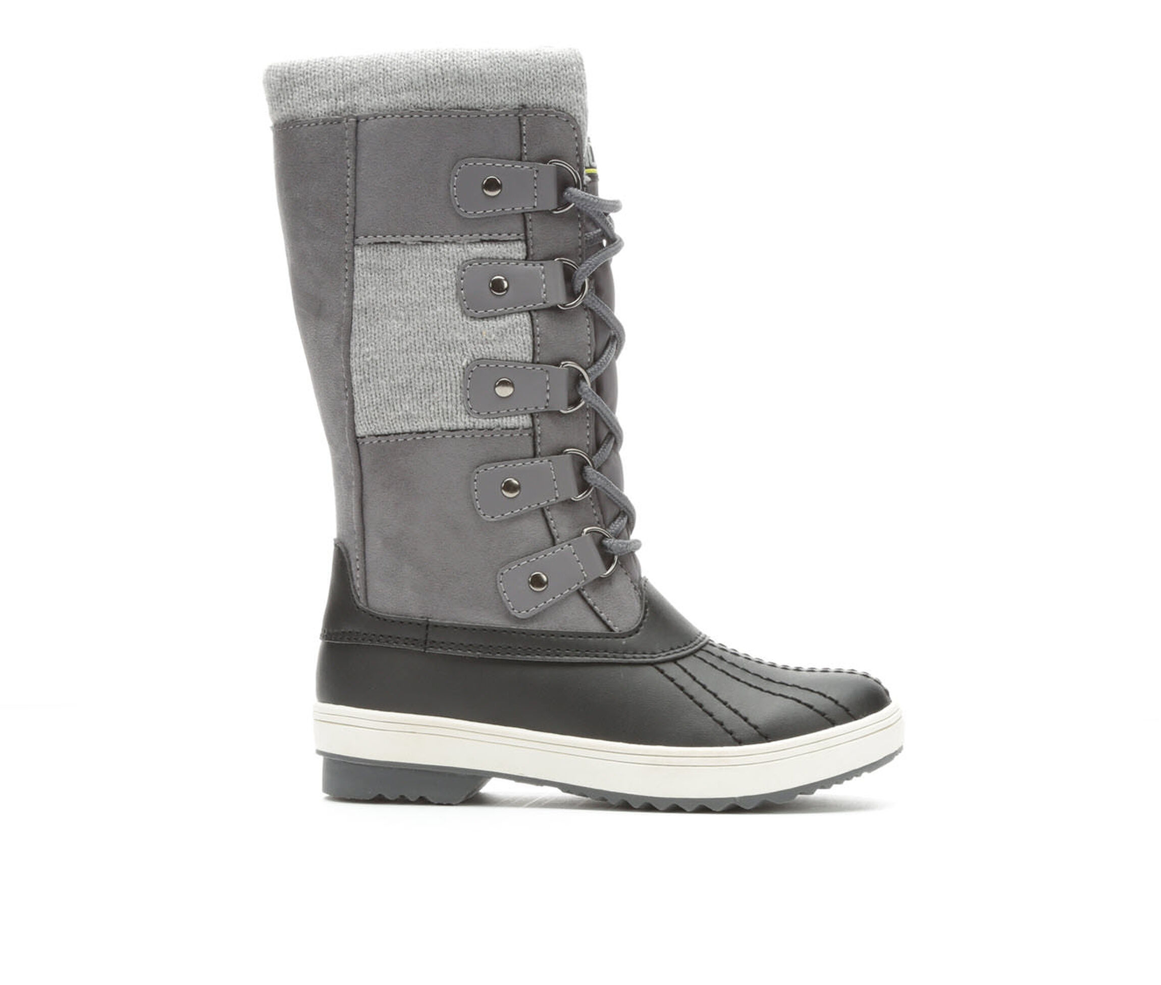 khombu suede sweater accent duck boots