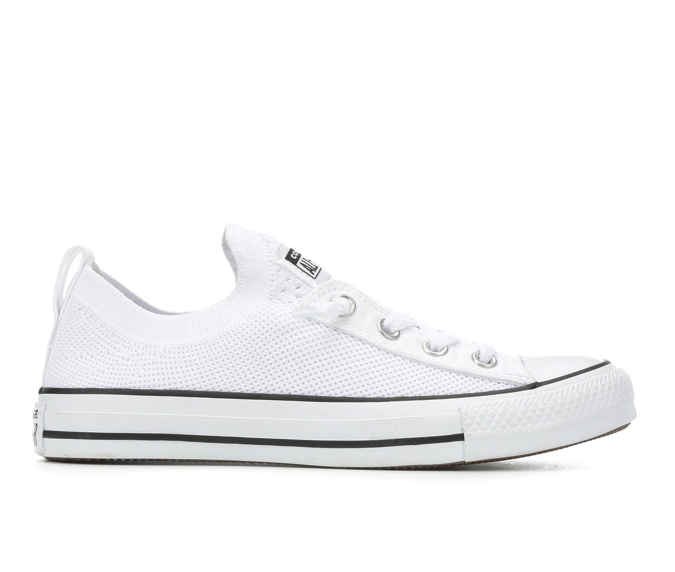 converse shoreline knit slip black