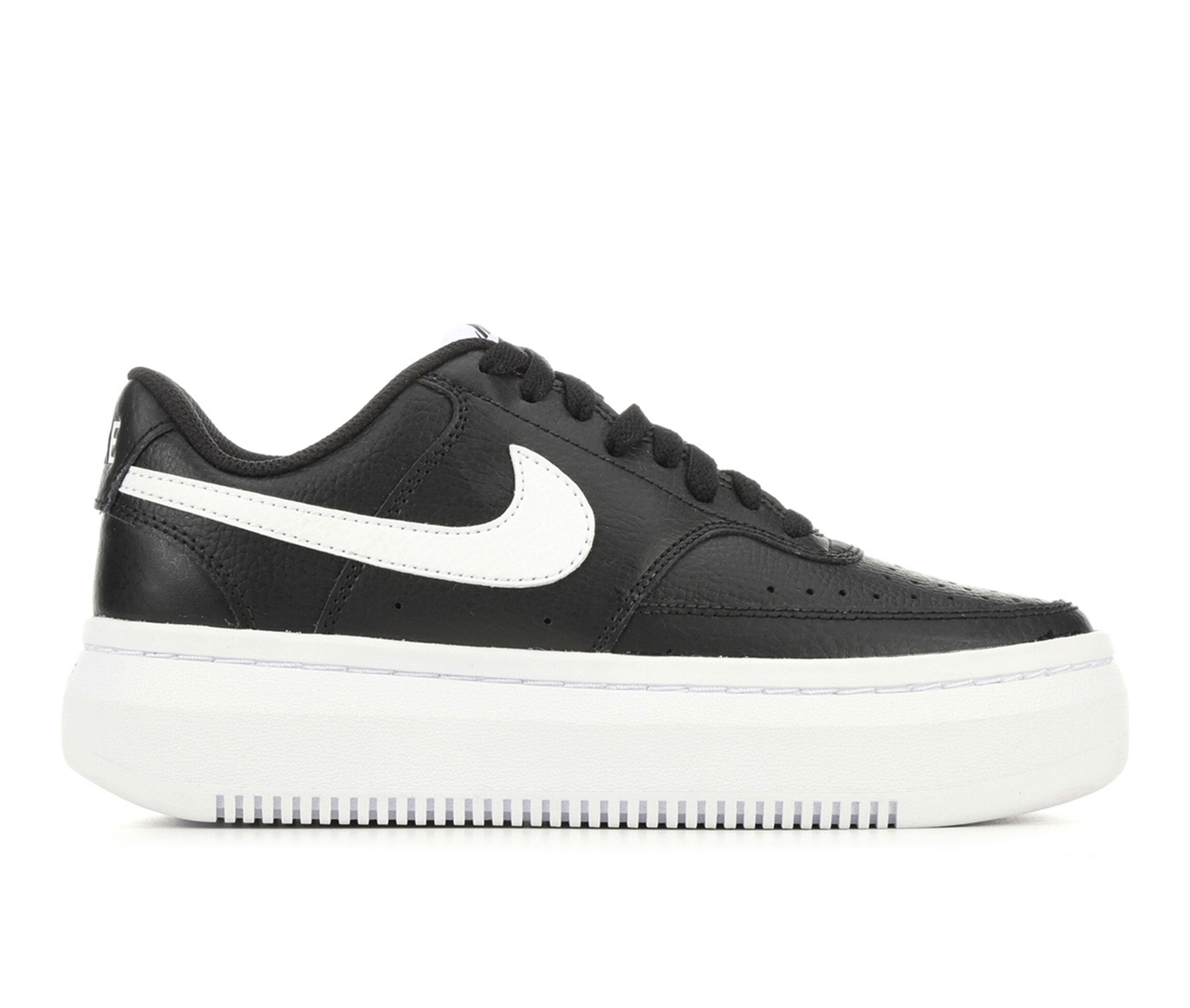 nike women's court vision alta black white