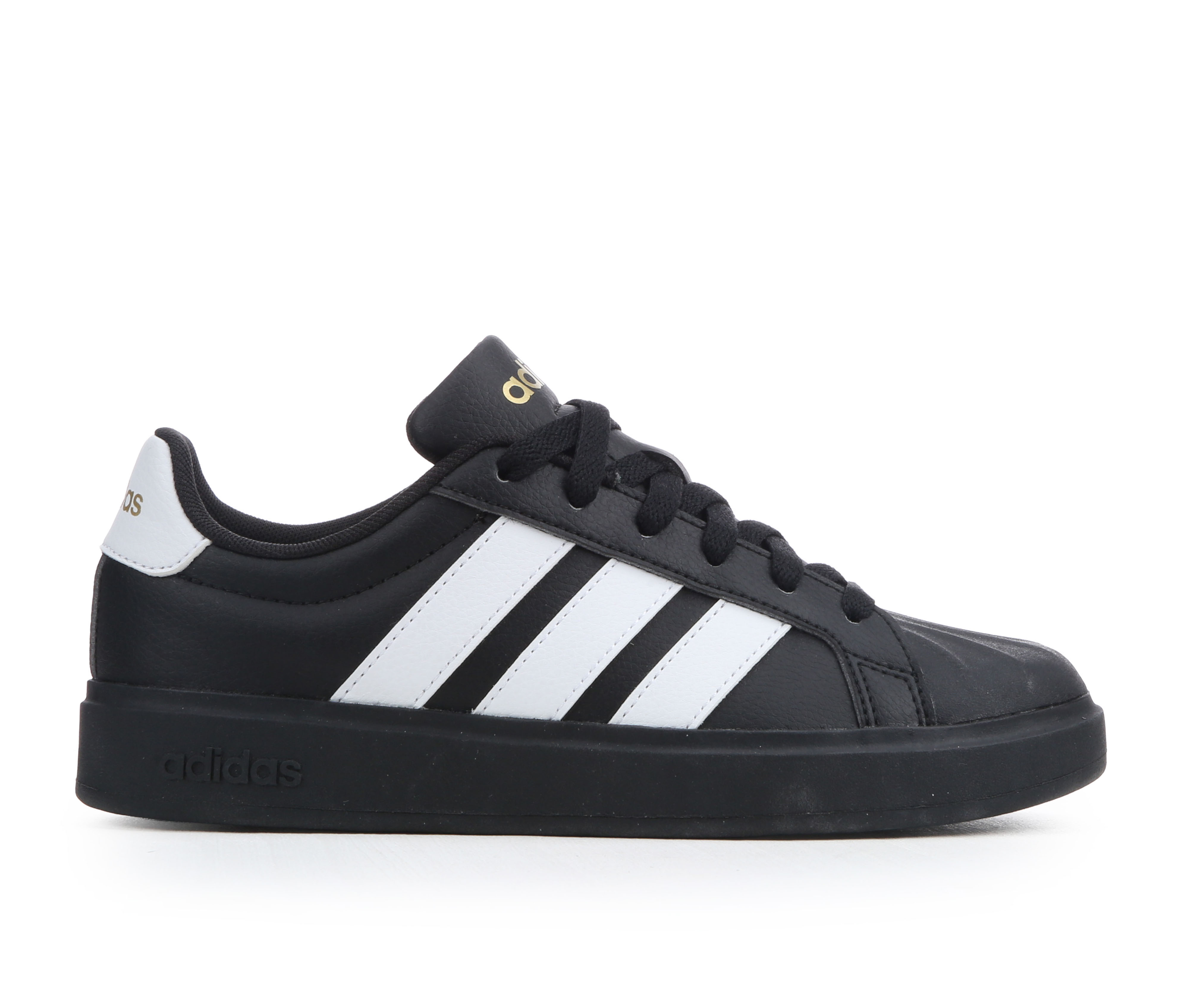 Boys' Adidas Big Kid Streettalk Sneakers - Blk/White/Gold
