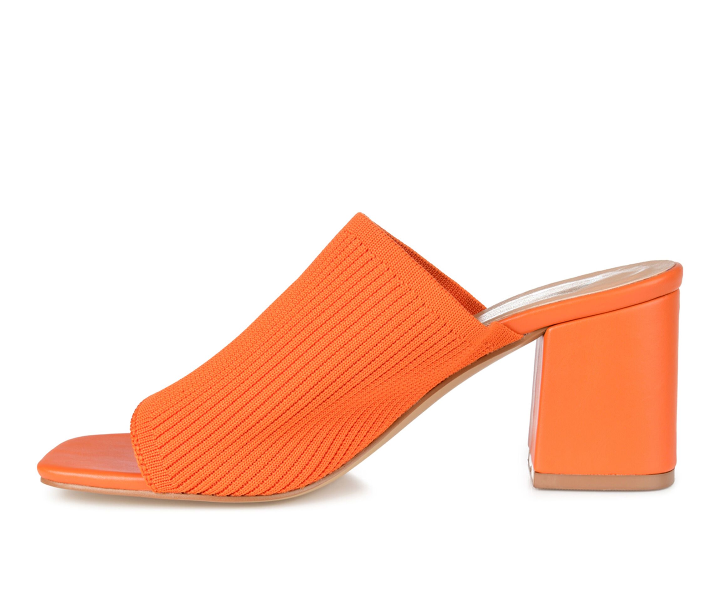 Women's Journee Collection Lorenna Dress Sandals in Orange Wide Size 7