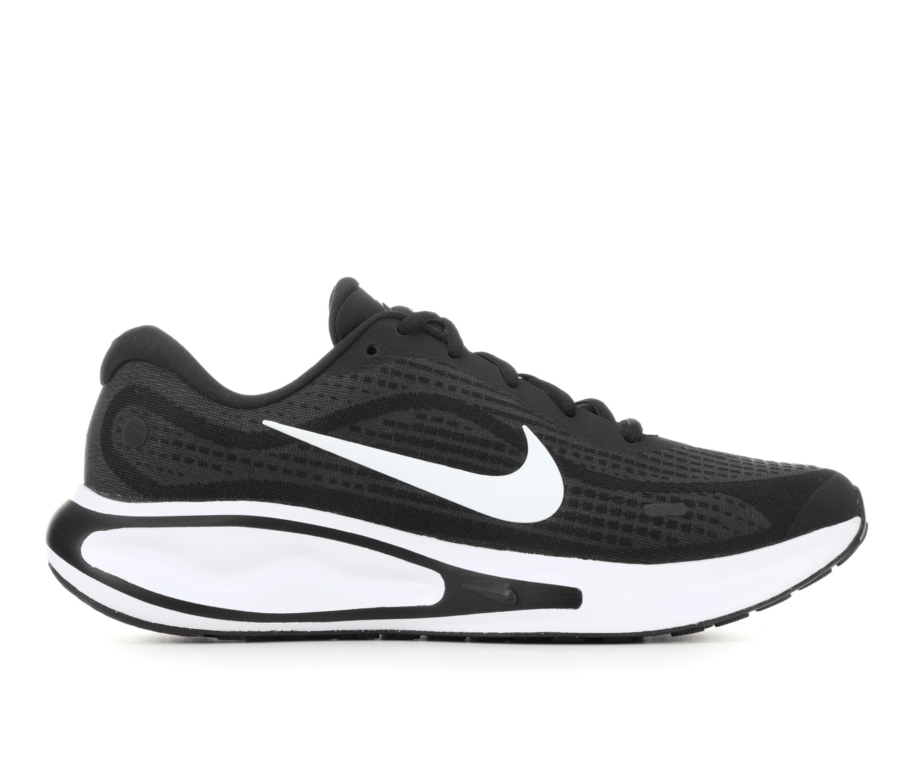 Men's Nike Journey Run Running Shoes - Black/White 001
