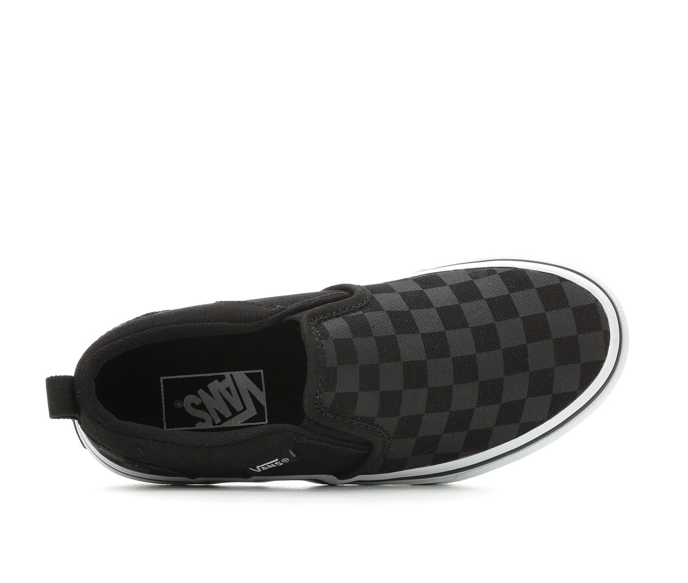 light grey checkered vans
