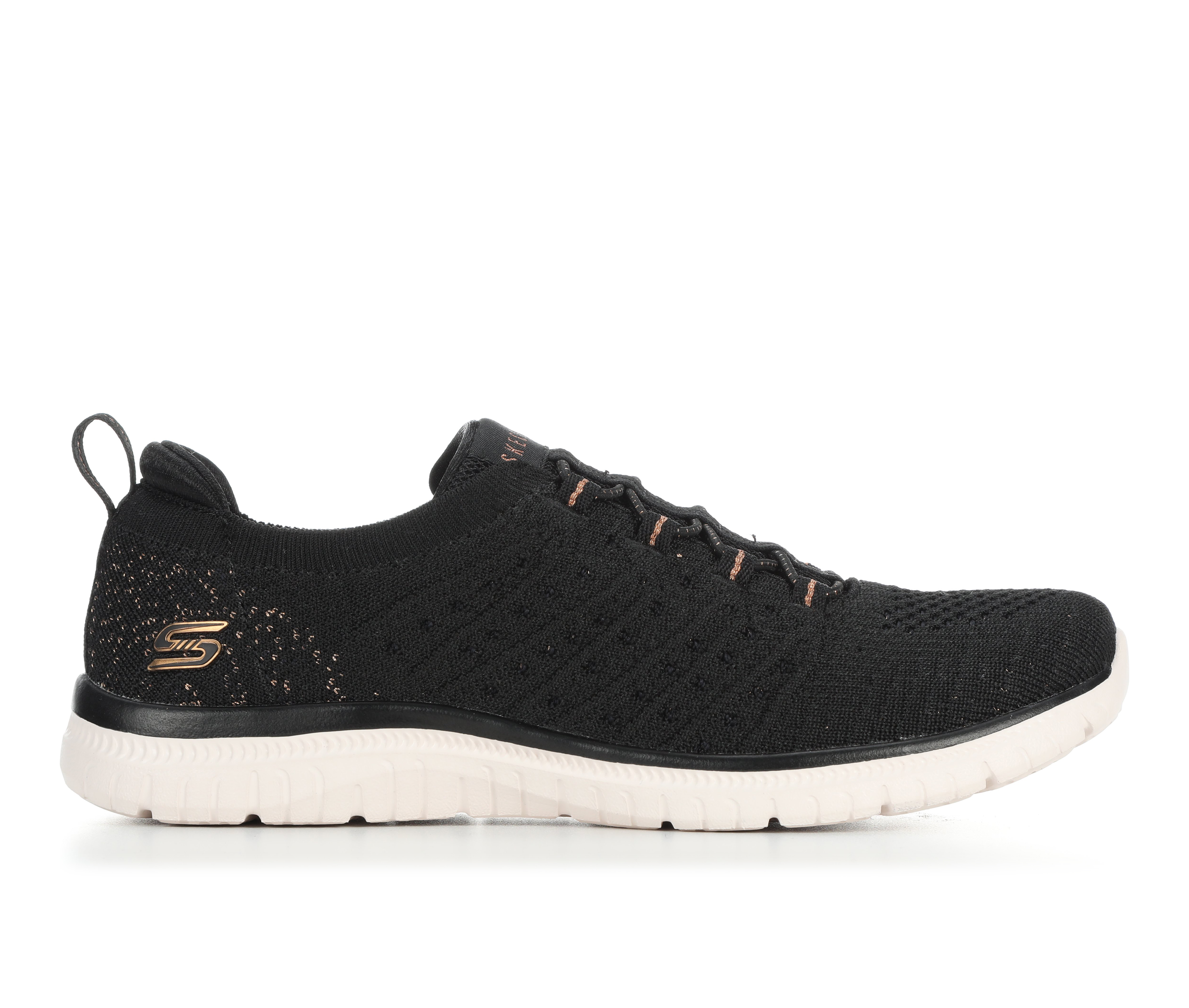 Women's Skechers Virtue 104723 Sneakers - Black/Rose Gold