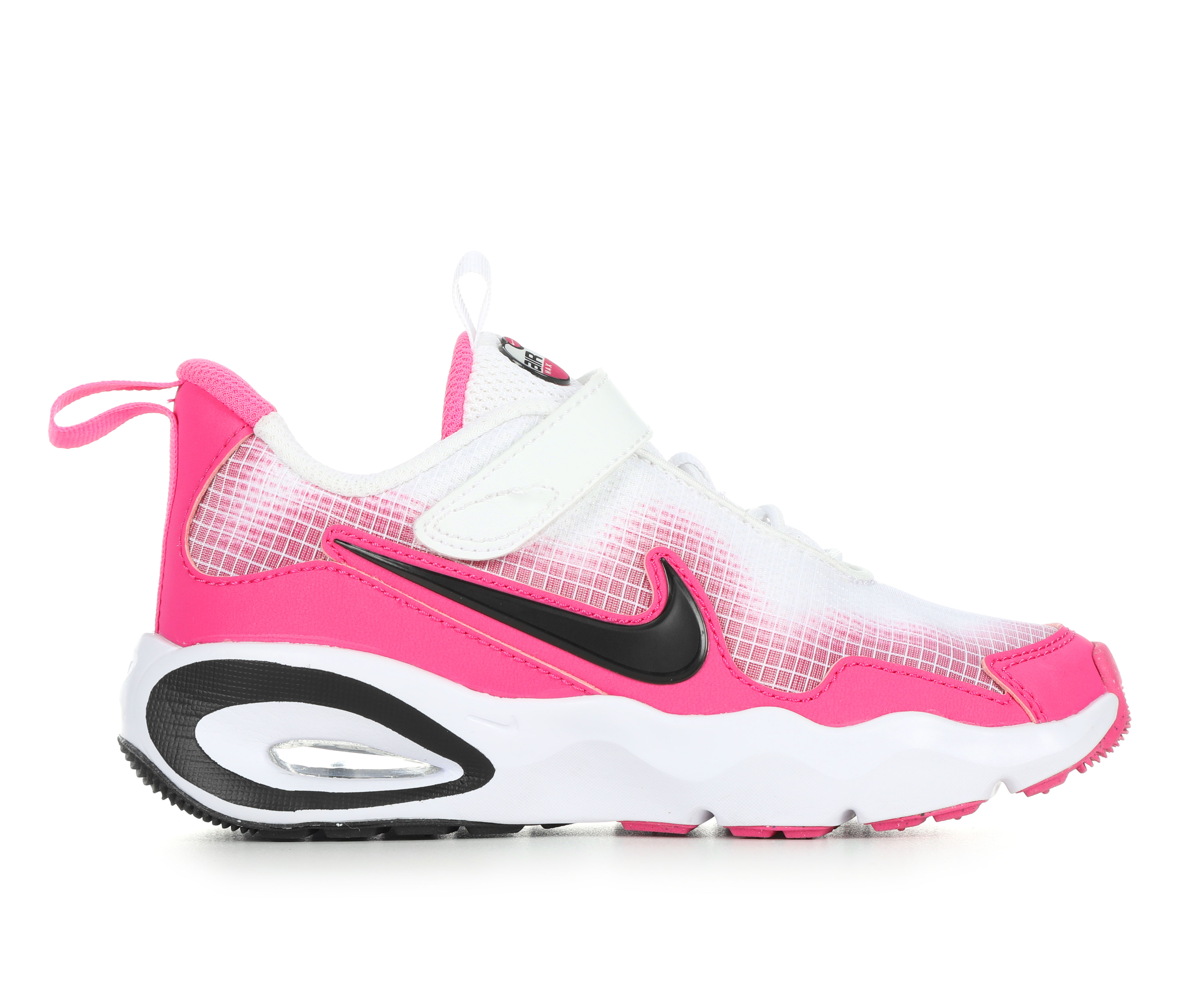 Girls' Nike Little Kid Air Max Nova Running Shoes - Wht/Lsr Fuchsia