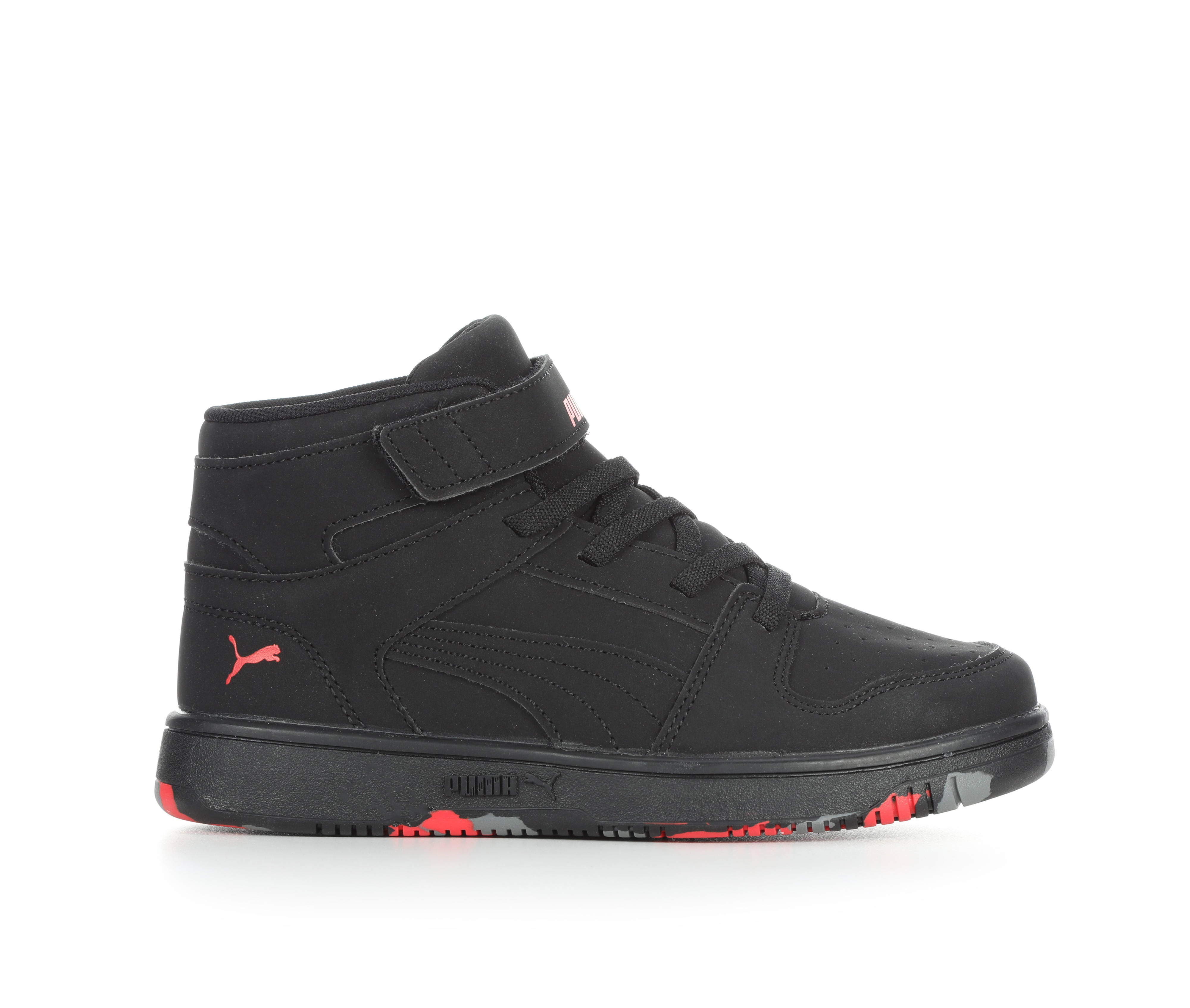 Boys' Puma Little Kid Puma Rebound Layup Marbleized Sneakers - Black/Multi