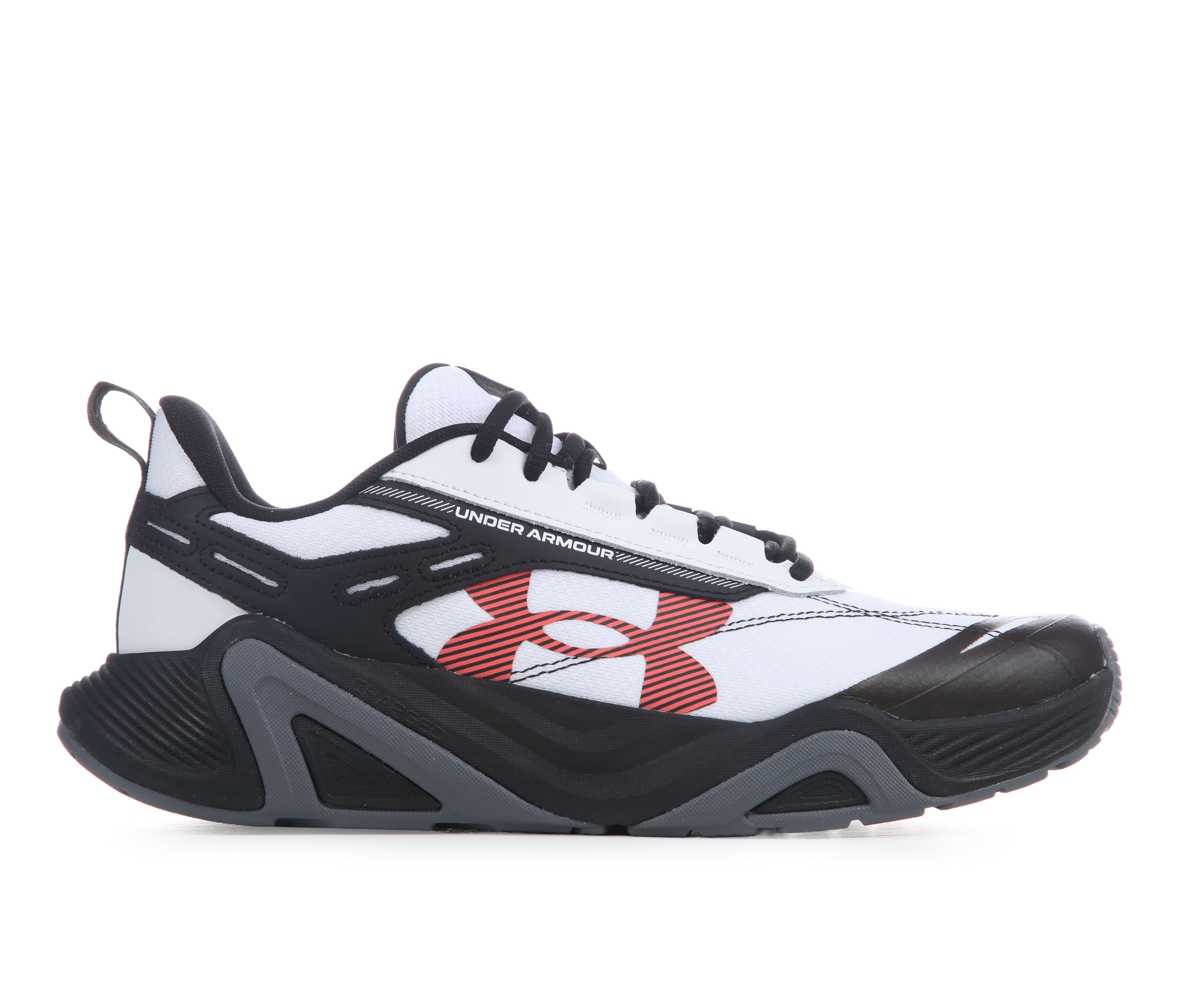Men's Under Armour Charged Commit TR 5 Training Shoes - White/Black/Red