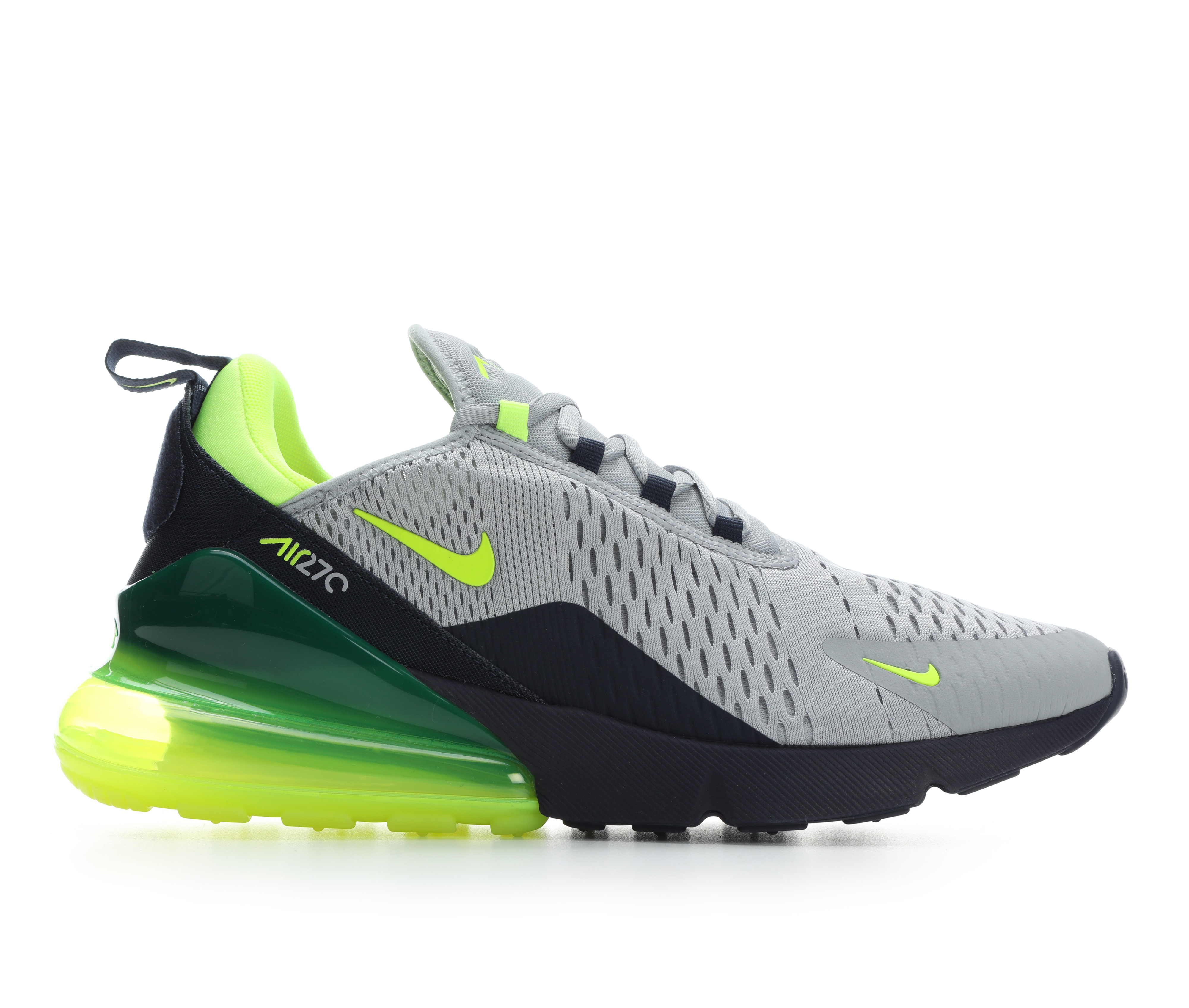 Men's Nike Air Max 270 Mens Sneakers - Grey/Volt