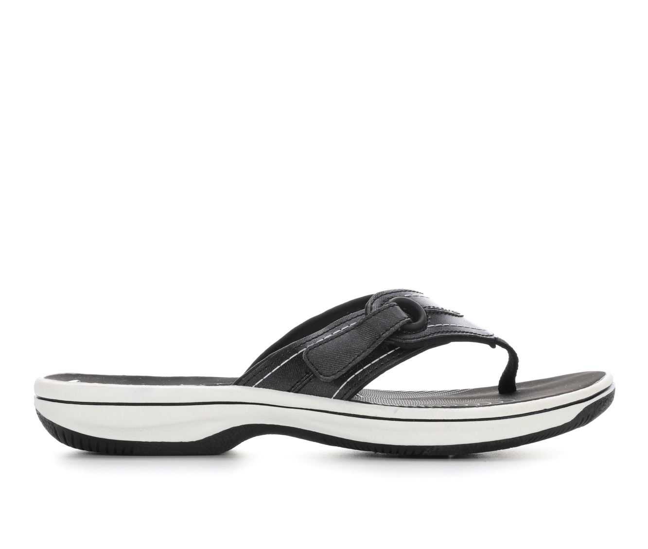 Women's Clarks Breeze Reyna Flip-Flops - Black