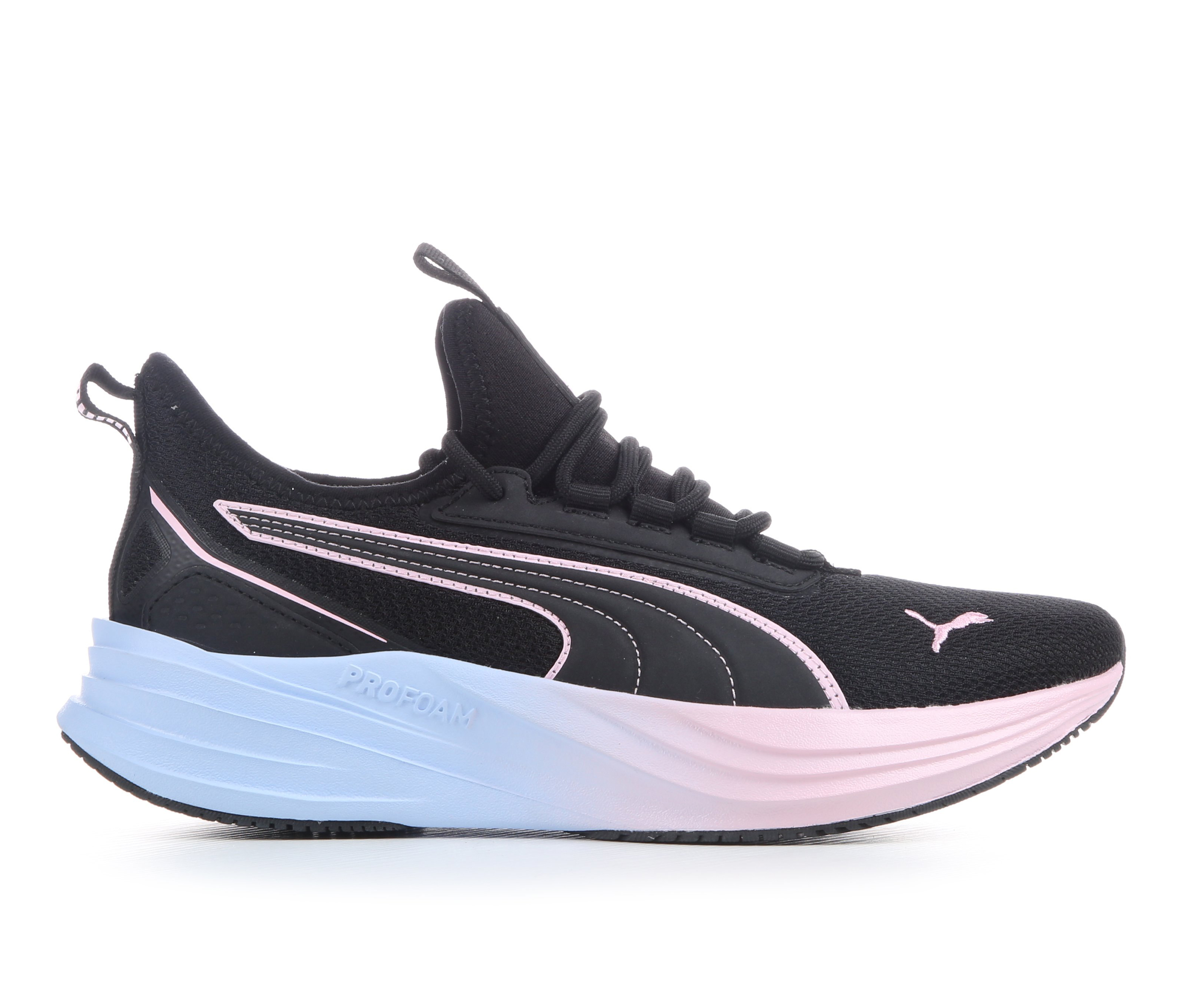 Women's Puma Darter Pro 2 Sneakers - Blk/Pnk/Bl Fade
