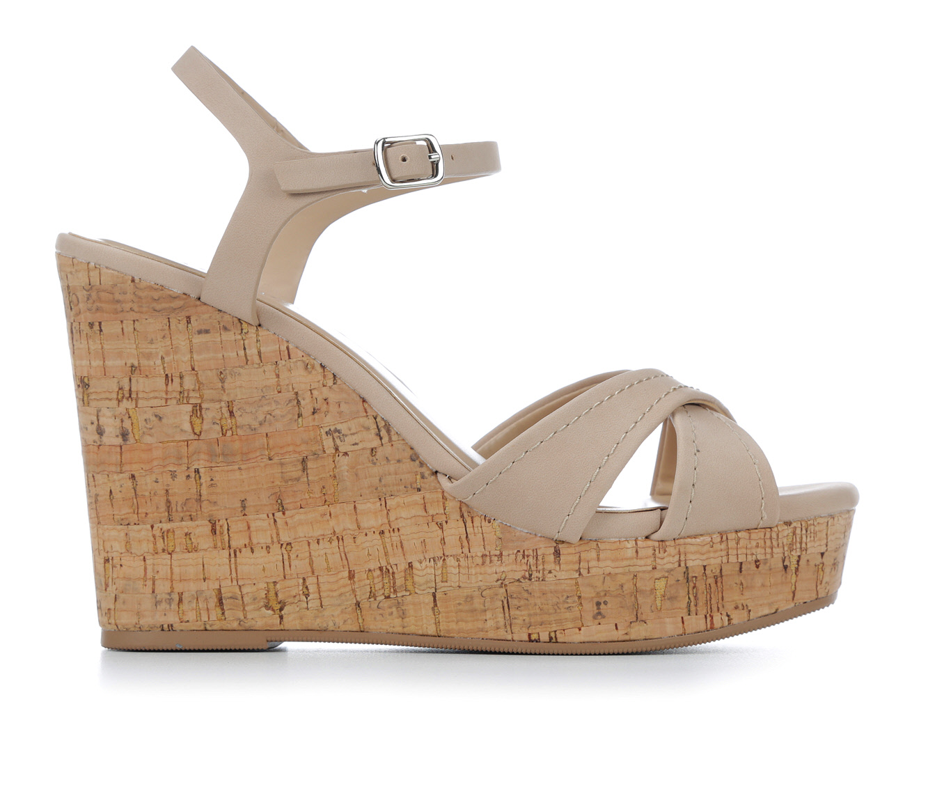 women in wedge heels