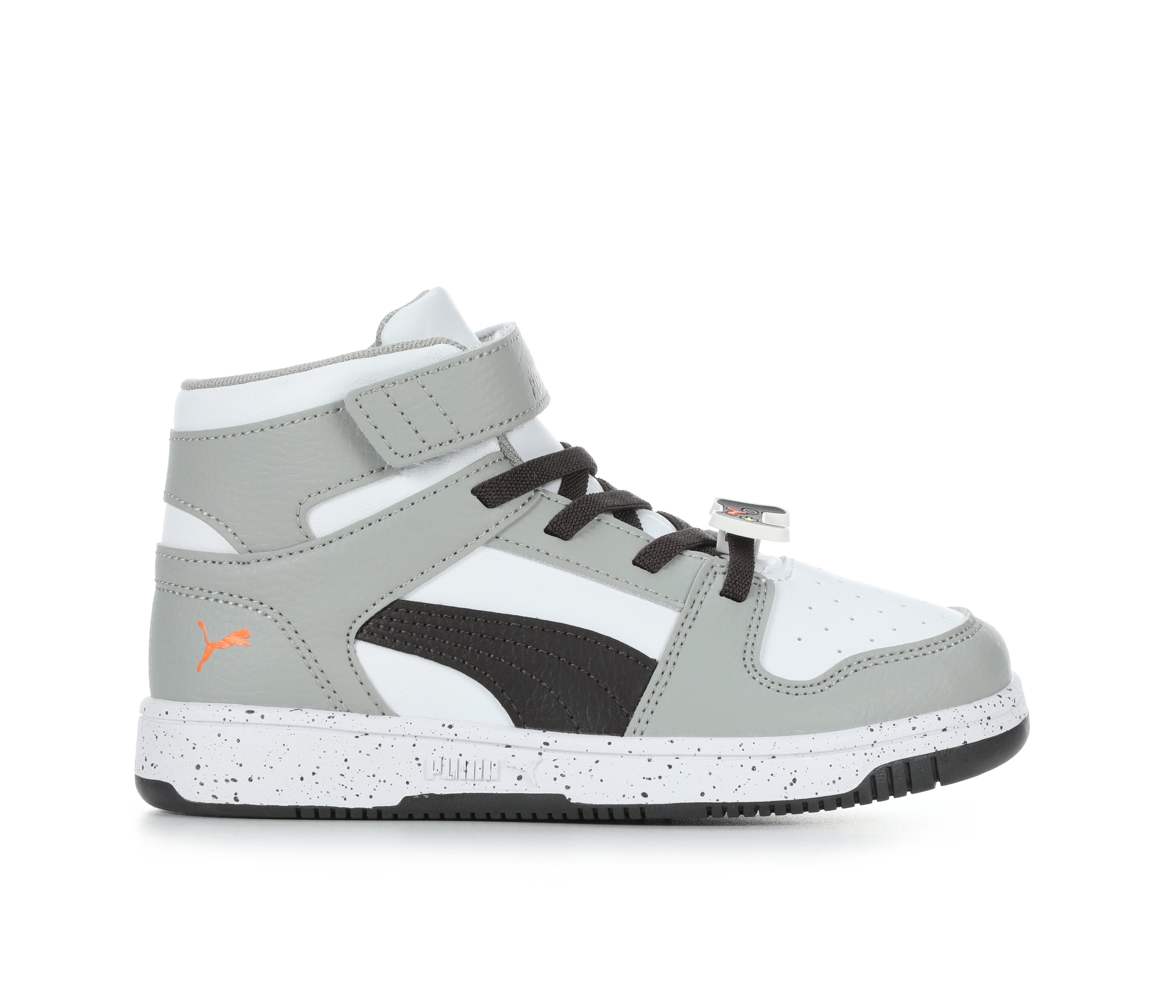Boys' Puma Little Kid & Big Kid Rebound Layup Gamer Sneakers - Gry/Wht/Gamer