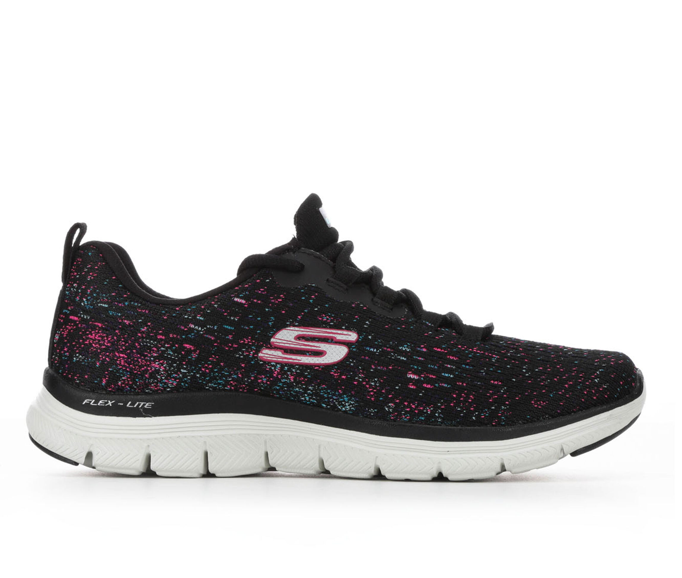 pink and black skechers