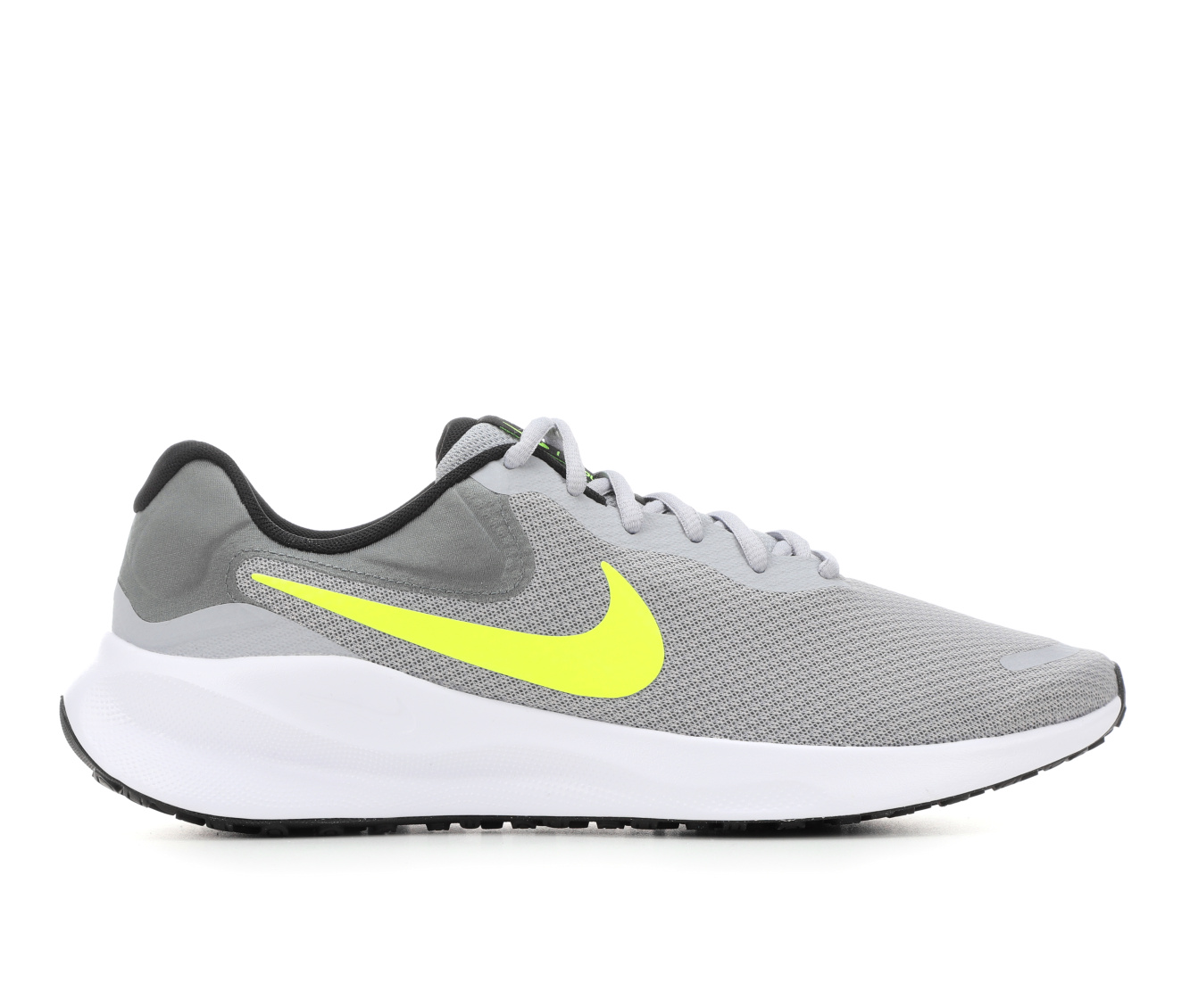 Men's Nike Revolution 7 Running Shoes - Gry/Vlt/Blk 002
