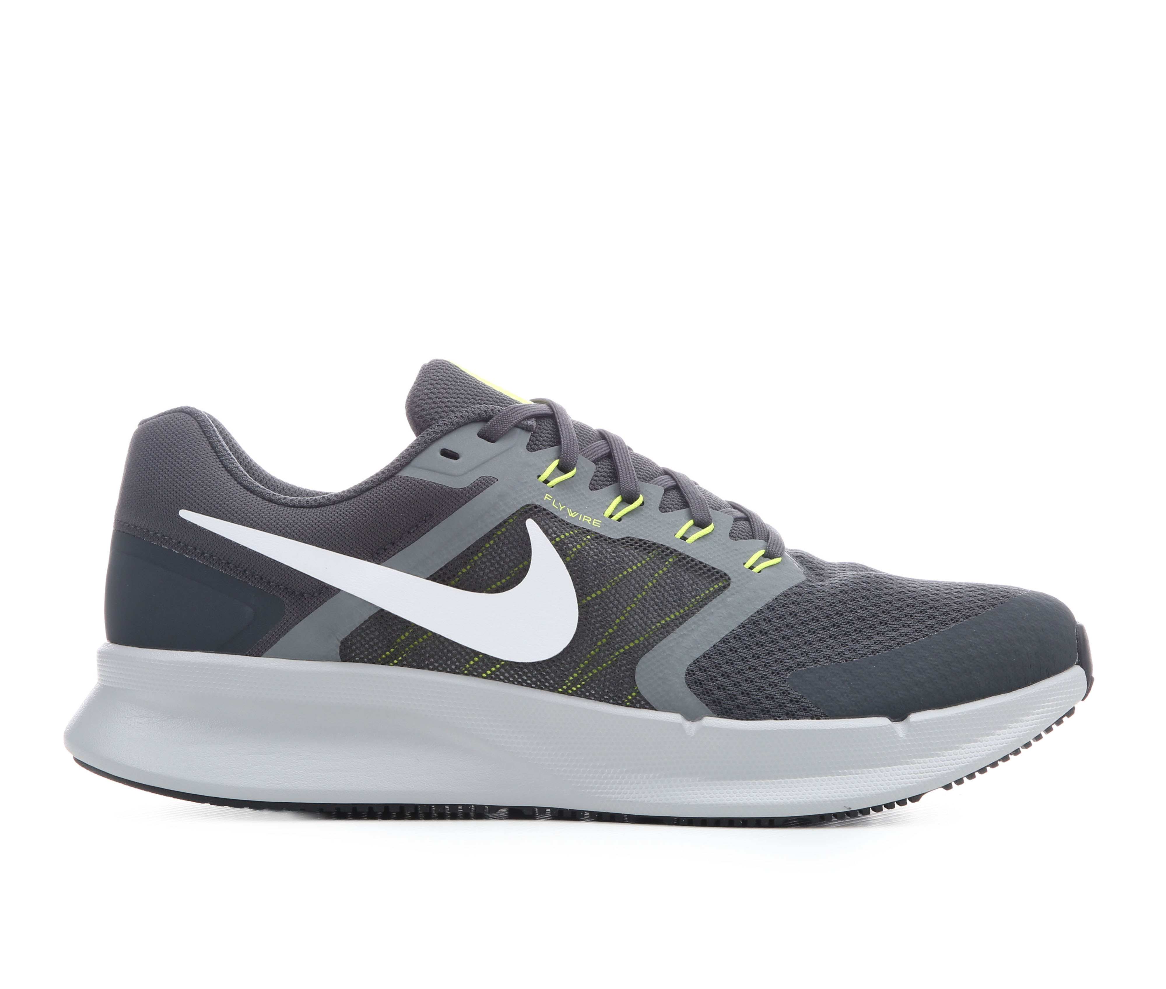 Men's Nike Run Swift 3 Running Shoes - Grey/ White