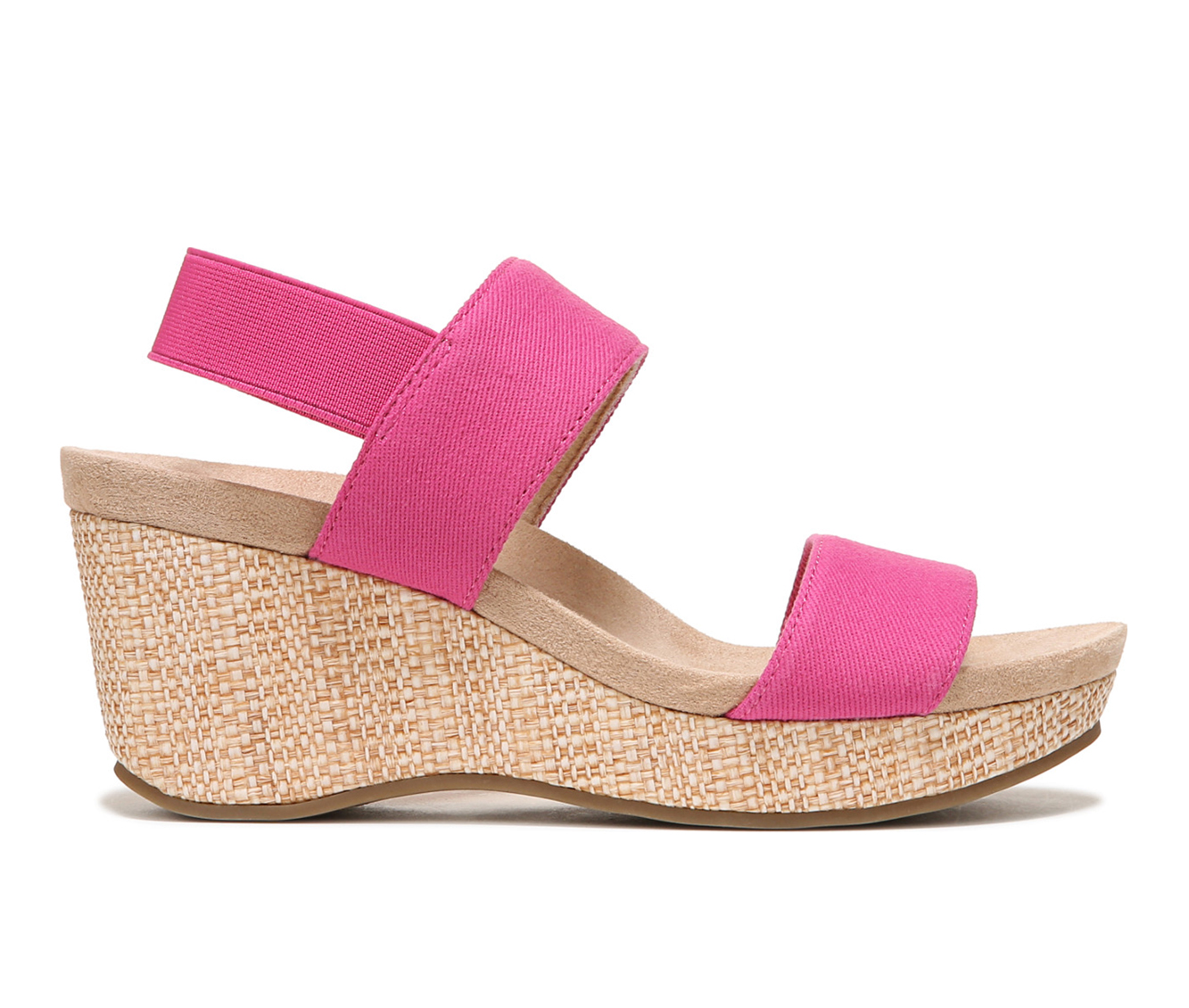 Women's LifeStride Delta Wedges Sandals in Raspberry Pink Size 5.5 Medium