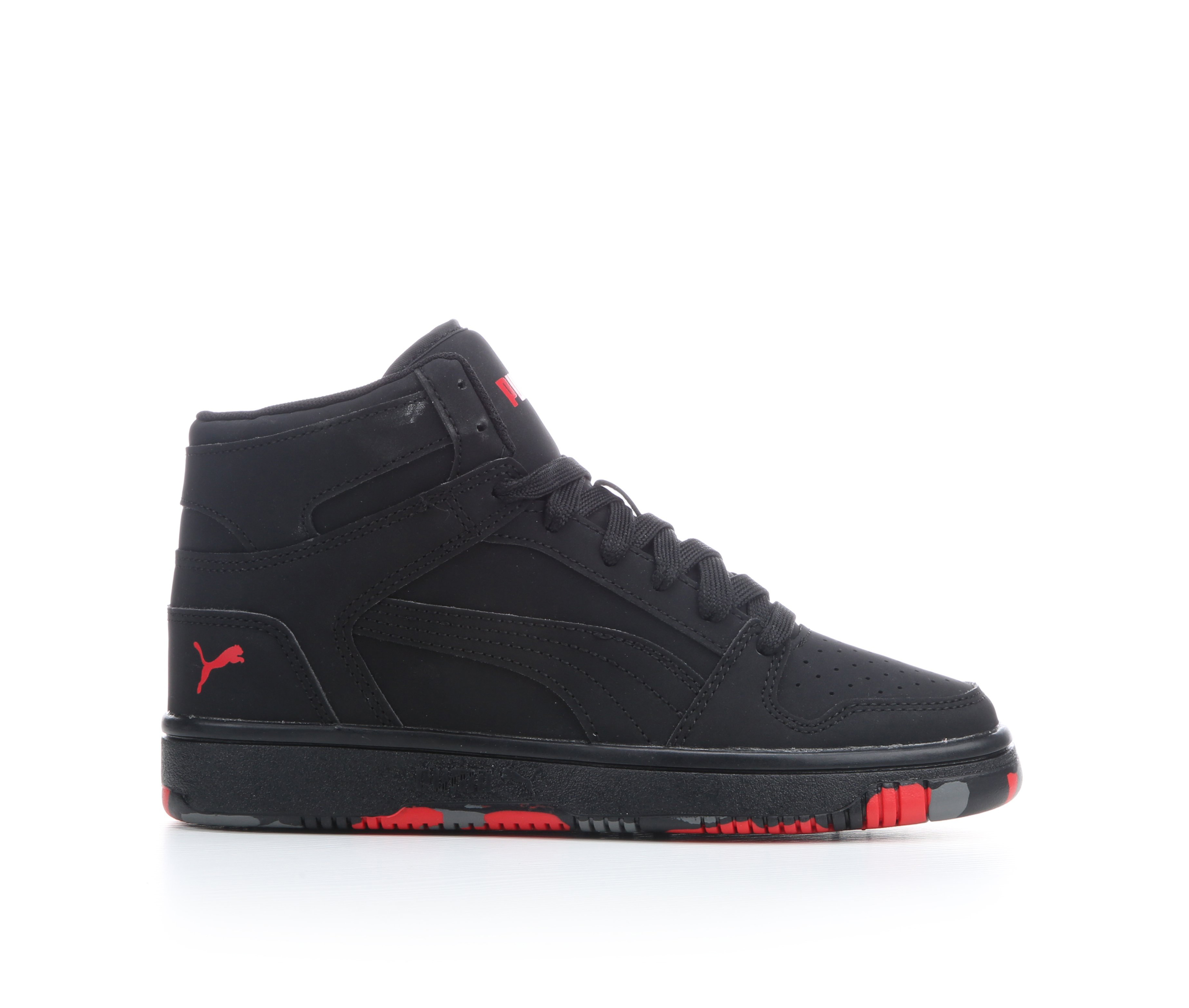 Boys' Puma Big Kid Rebound Layup Marbleized Junior Sneakers - Black/Multi