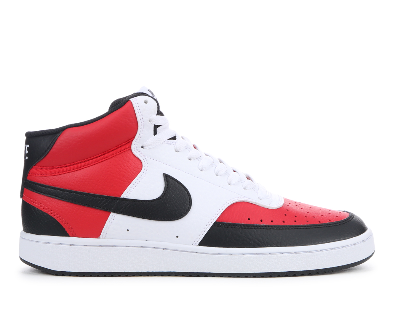 Men's Nike Court Vision Mid Sneakers - Red/Black/White