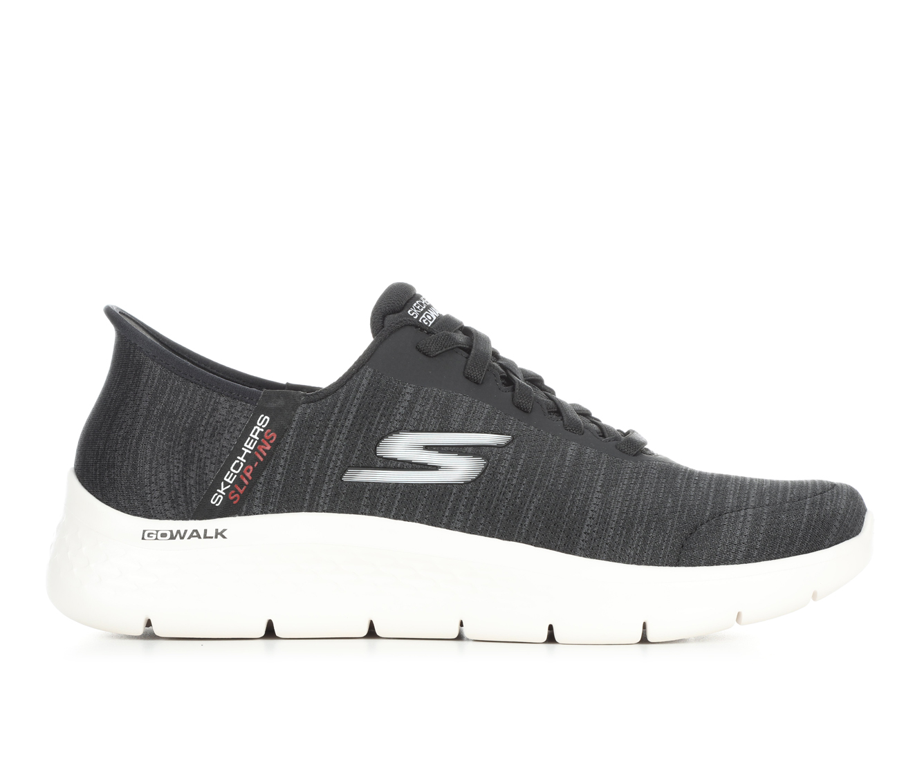 Men's Skechers 216905 Go Walk Flex Slipin Walking Shoes - Black/White